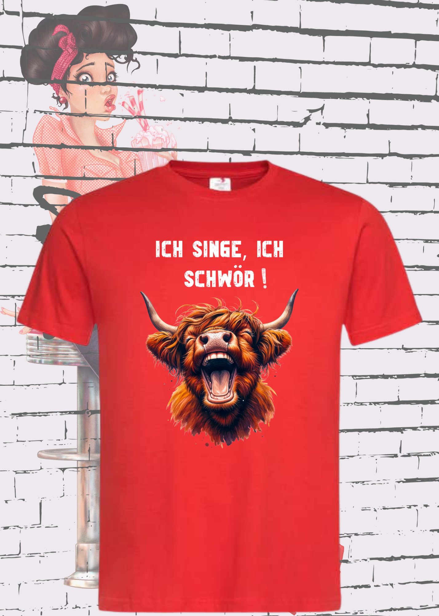 🐄 Highland Kuh Unisex T-Shirt - Ich singe, ich schwör! 🎵 (Spoiler: Sie schreit!)