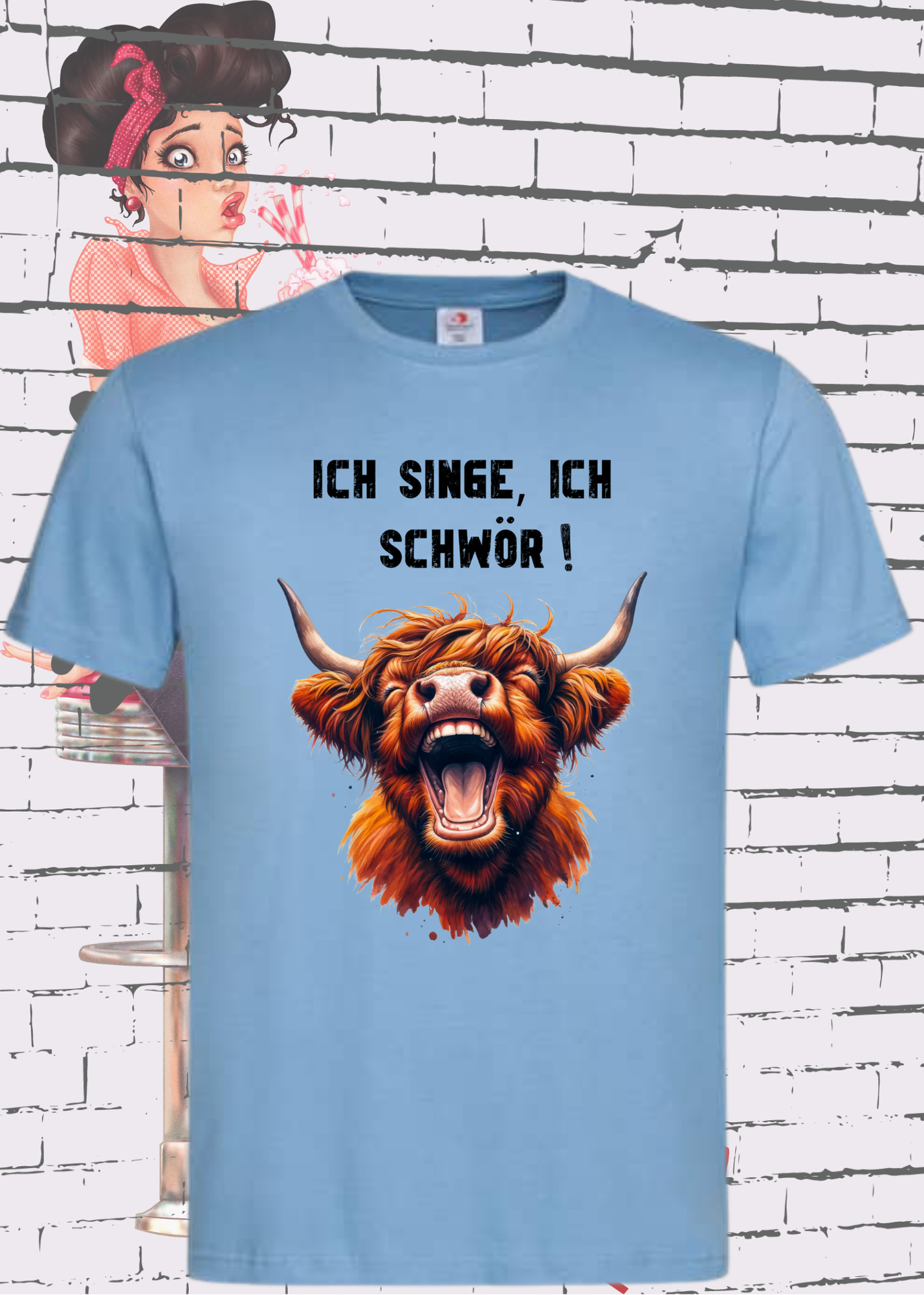 🐄 Highland Kuh Unisex T-Shirt - Ich singe, ich schwör! 🎵 (Spoiler: Sie schreit!)