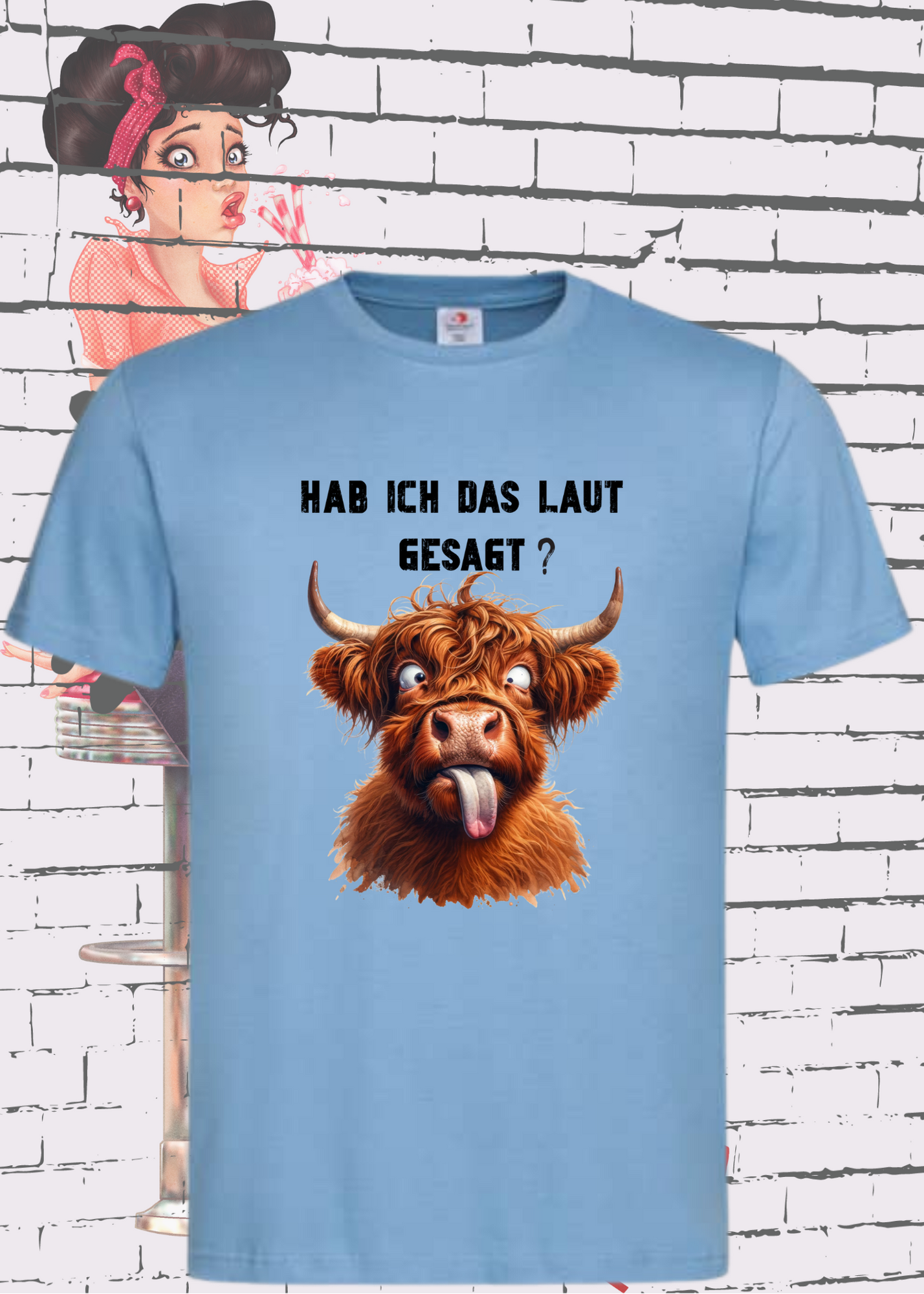 ๐ Highland Kuh Unisex T-Shirt - Hab ich das laut gesagt? | Lustiges Entspannungs-Shirt