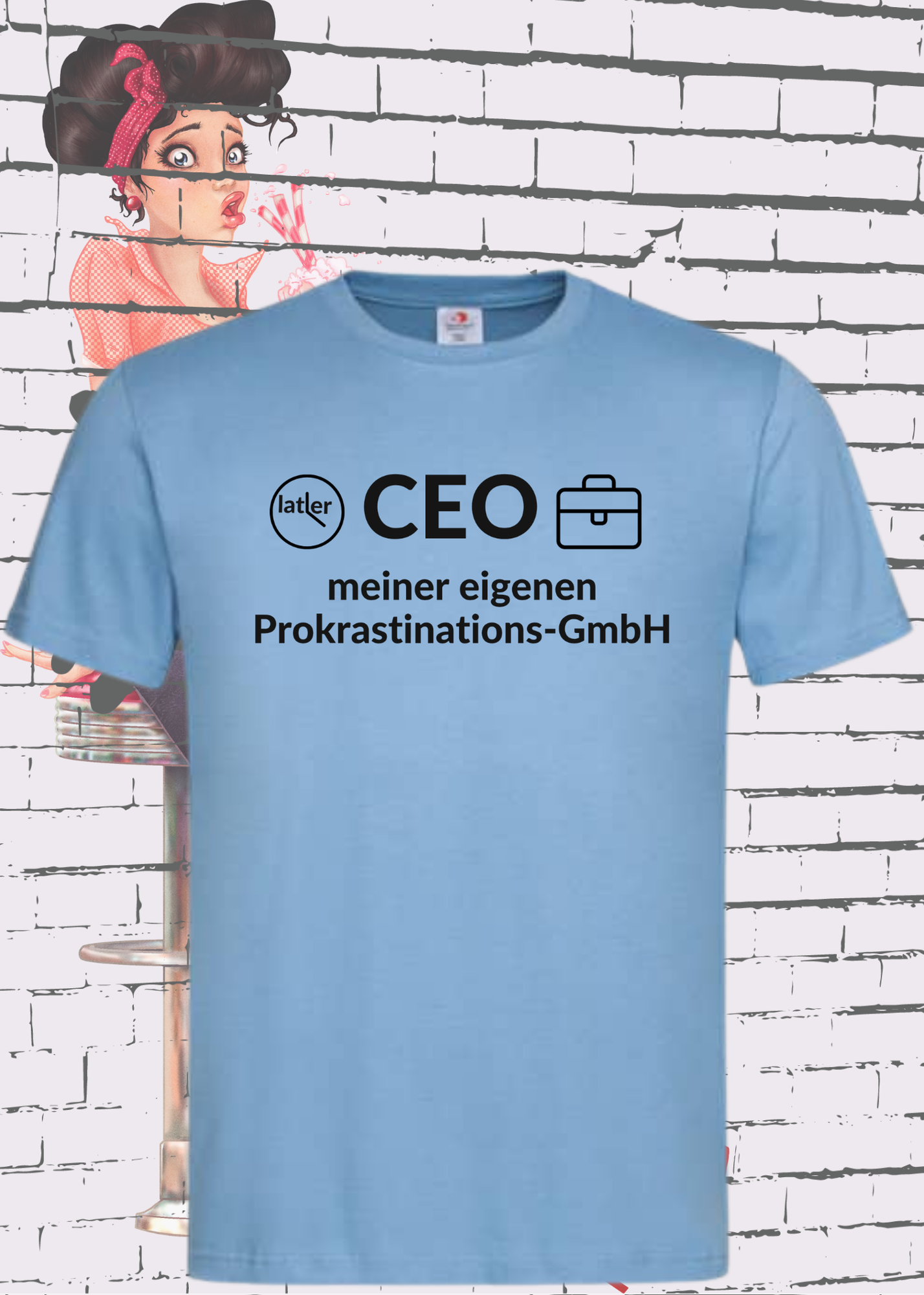 🏢 Unisex T-Shirt: CEO meiner eigenen Prokrastinations GmbH