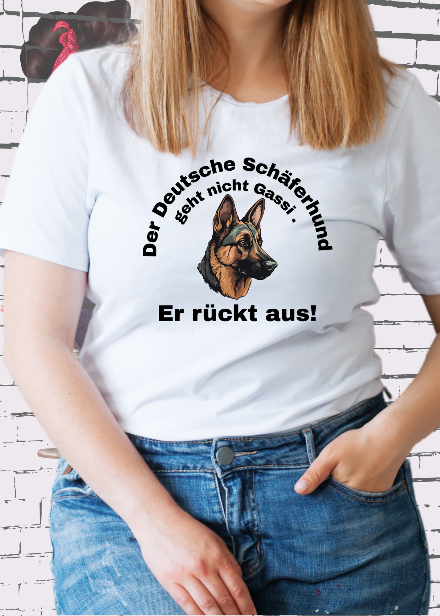 🐕🦺 Unisex T-Shirt - Der deutsche Schäferhund geht nicht Gassi. Er rückt aus! 🚨