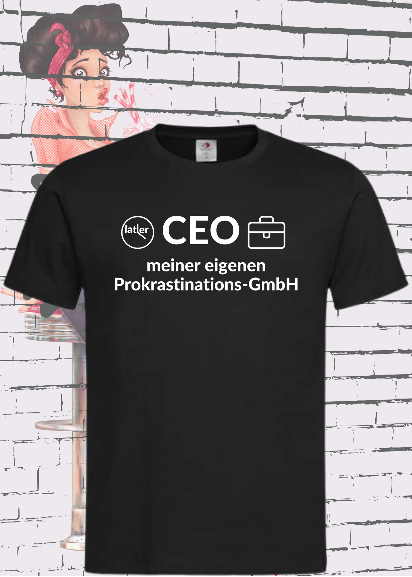 🏢 Unisex T-Shirt: CEO meiner eigenen Prokrastinations GmbH