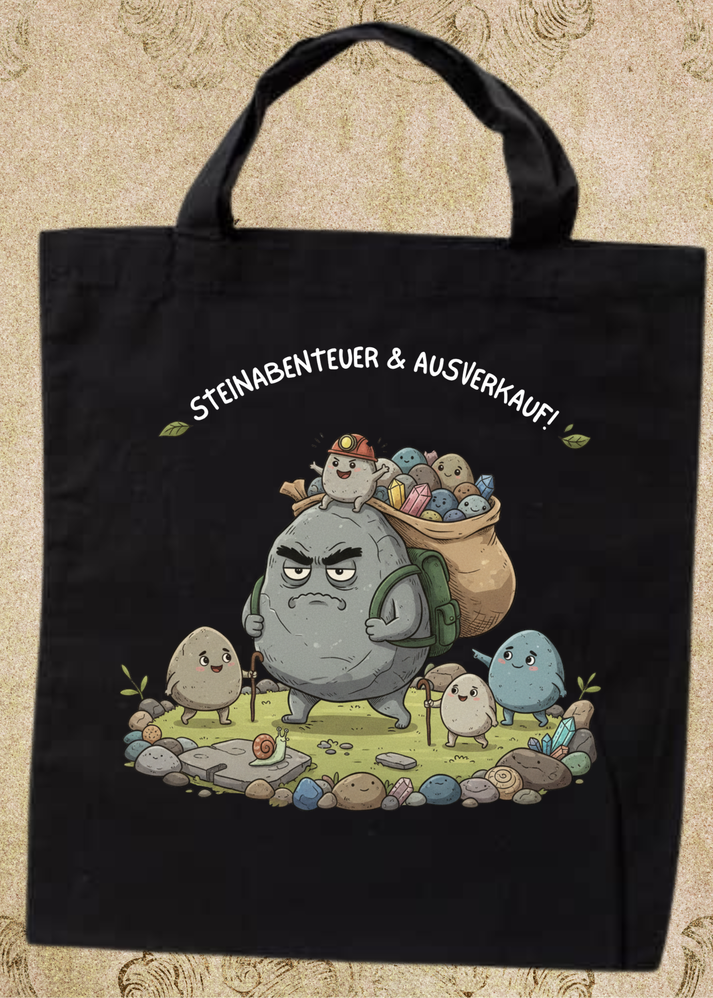 🪨 Steinesammelbeutel 38x42cm - Premium Sammelbeutel für Steinejäger & Naturliebhaber! 🌟