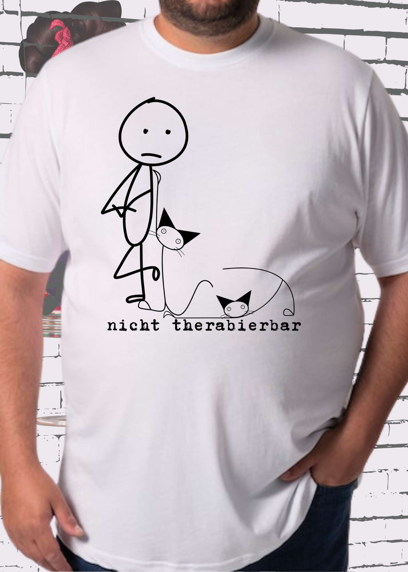 🐱 Nicht Therapierbar - Katzen Humor T-Shirt für Katzenliebhaber 😸