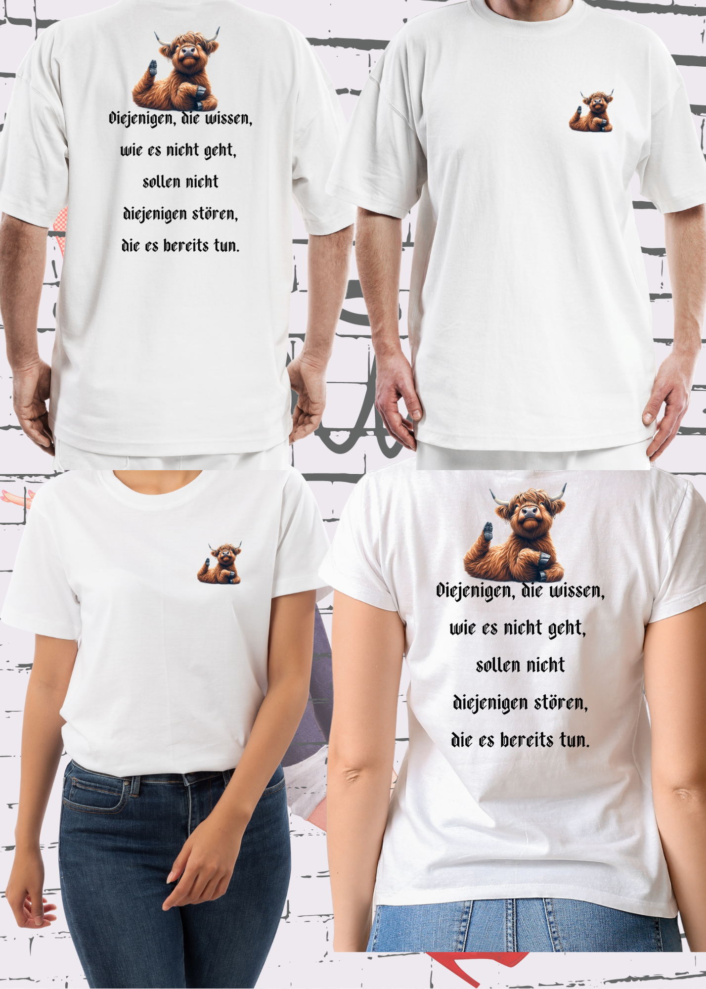😱 T-Shirt unisex Diejenigen, die wissen wie es geht, sollen nicht diejenigen stören die es bereits tun