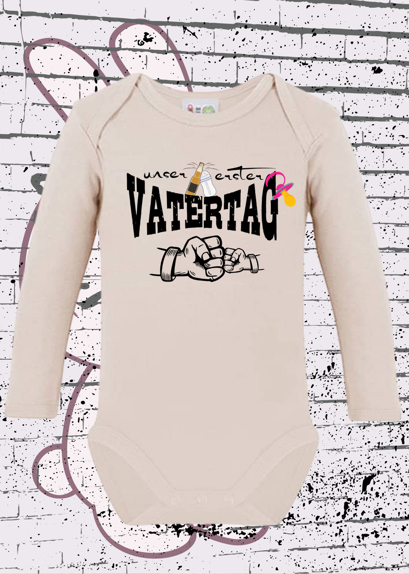 ๐ถ Mรคdchen Baby Body Unser erster Vatertag ๐ Geschenkidee Baby Body ๐ Newborn Baby Body โจ Papatag Baby Body ๐จโ๐ง Strampler Vatertag ๐