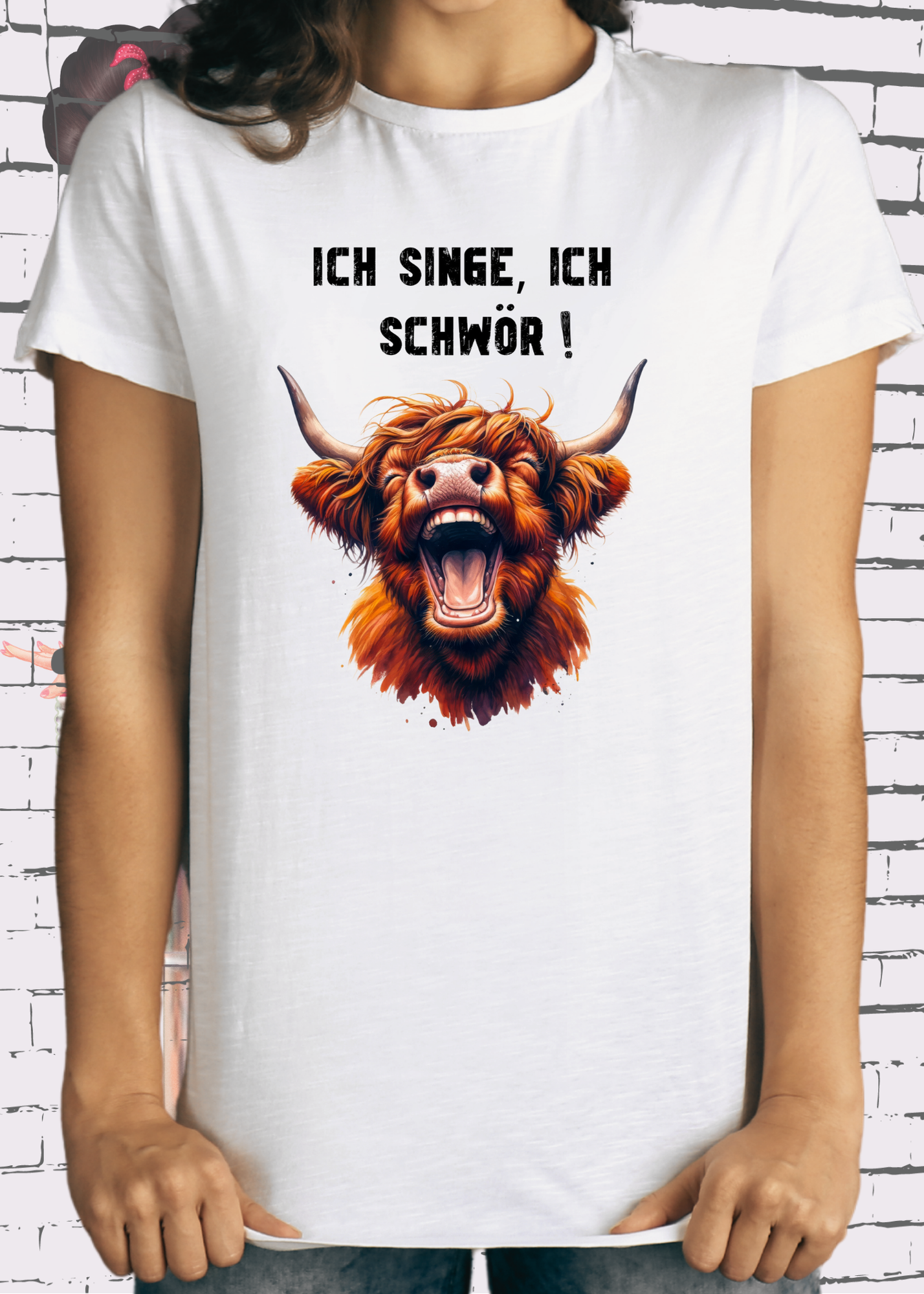 🐄 Highland Kuh Unisex T-Shirt - Ich singe, ich schwör! 🎵 (Spoiler: Sie schreit!)