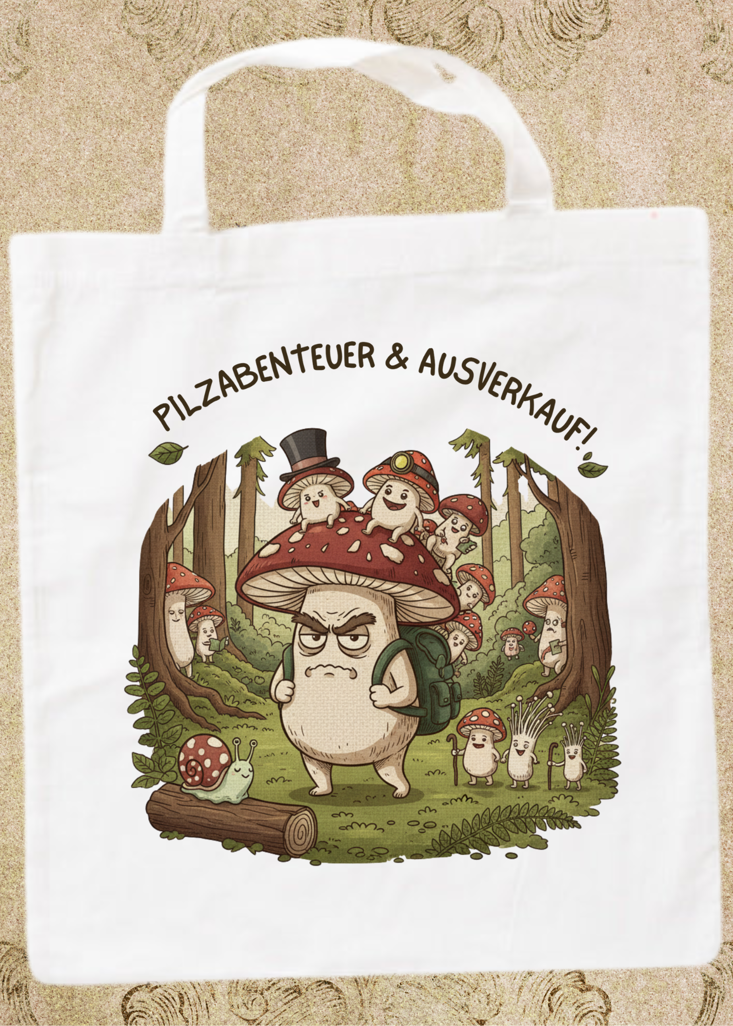 🍄 Pilzsammelbeutel 38x42cm - Für echte Pilzjäger & Naturliebhaber! 🌲