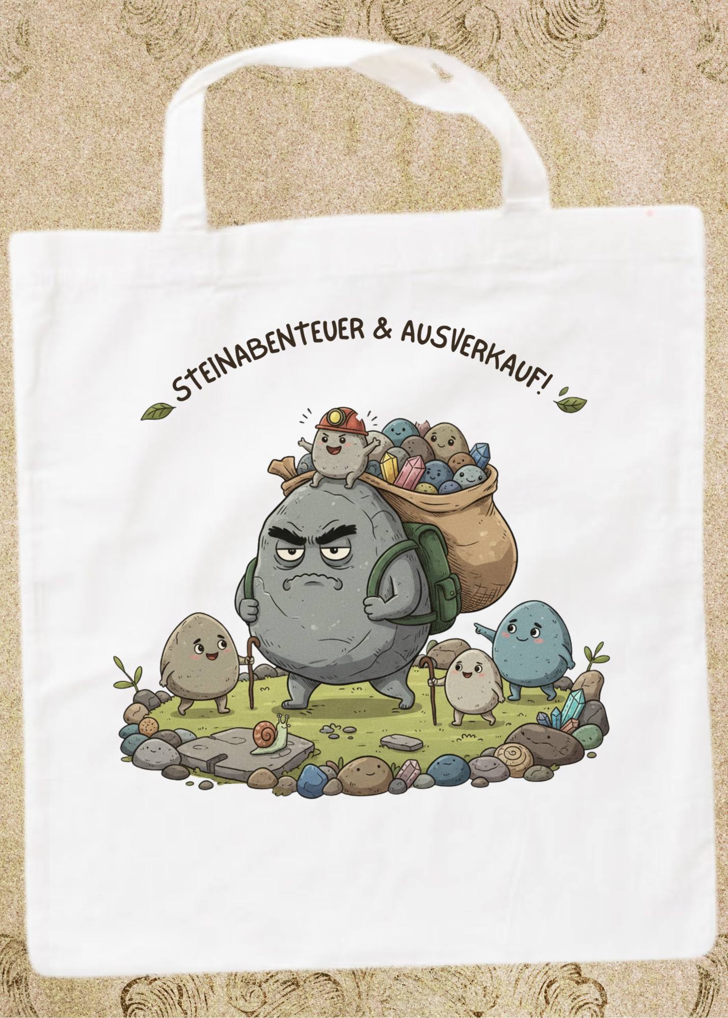 🪨 Steinesammelbeutel 38x42cm - Premium Sammelbeutel für Steinejäger & Naturliebhaber! 🌟