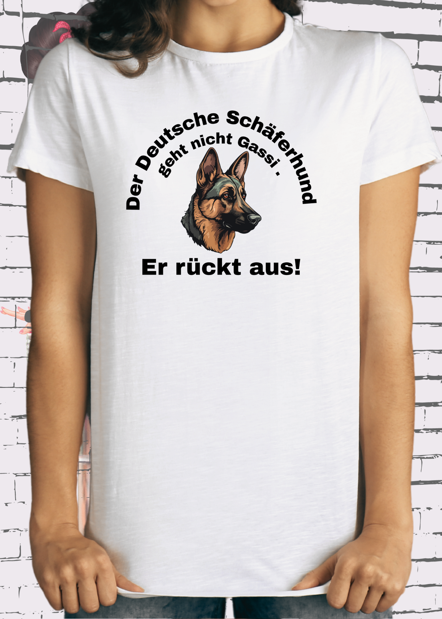 🐕🦺 Unisex T-Shirt - Der deutsche Schäferhund geht nicht Gassi. Er rückt aus! 🚨