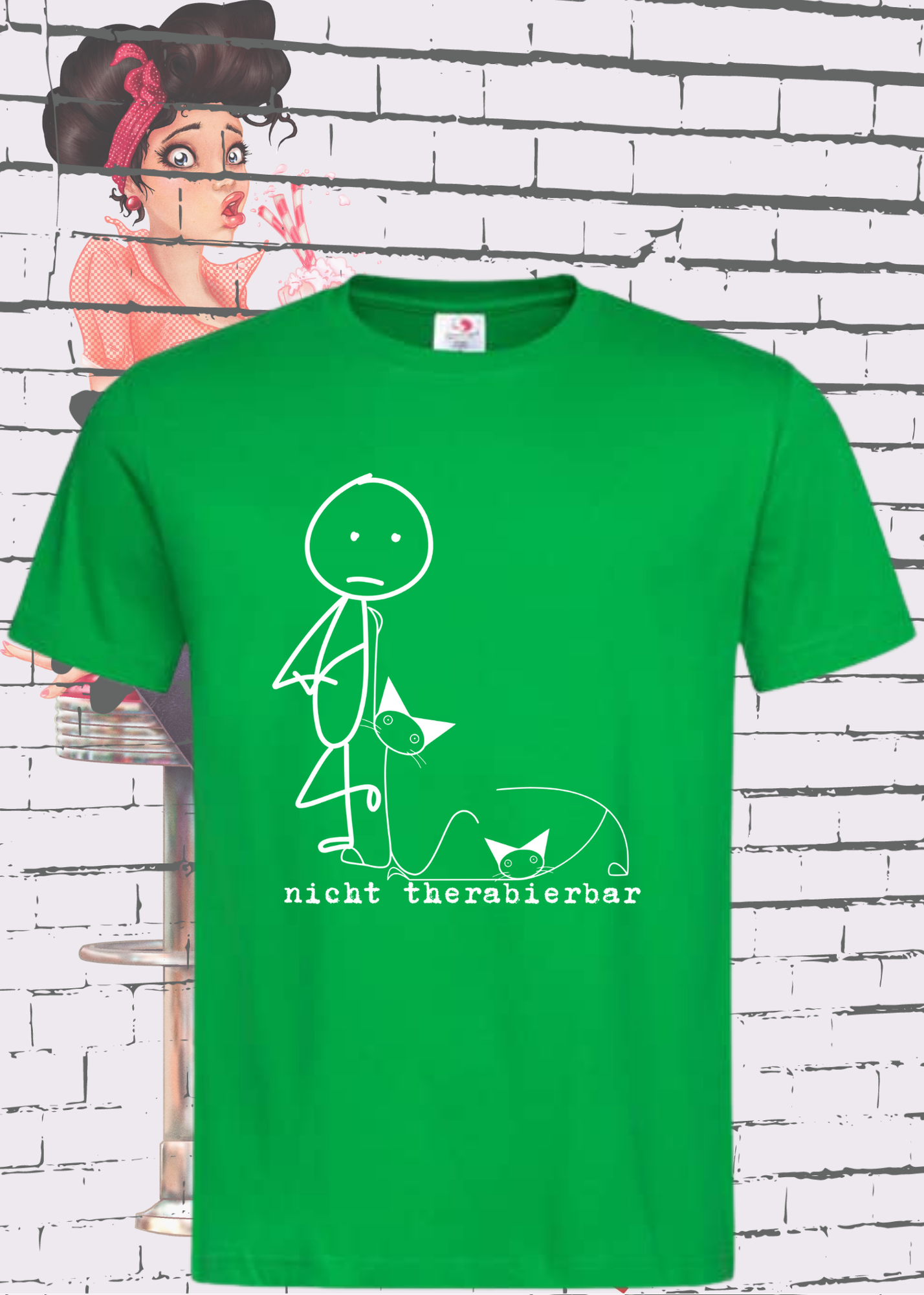 🐱 Nicht Therapierbar - Katzen Humor T-Shirt für Katzenliebhaber 😸