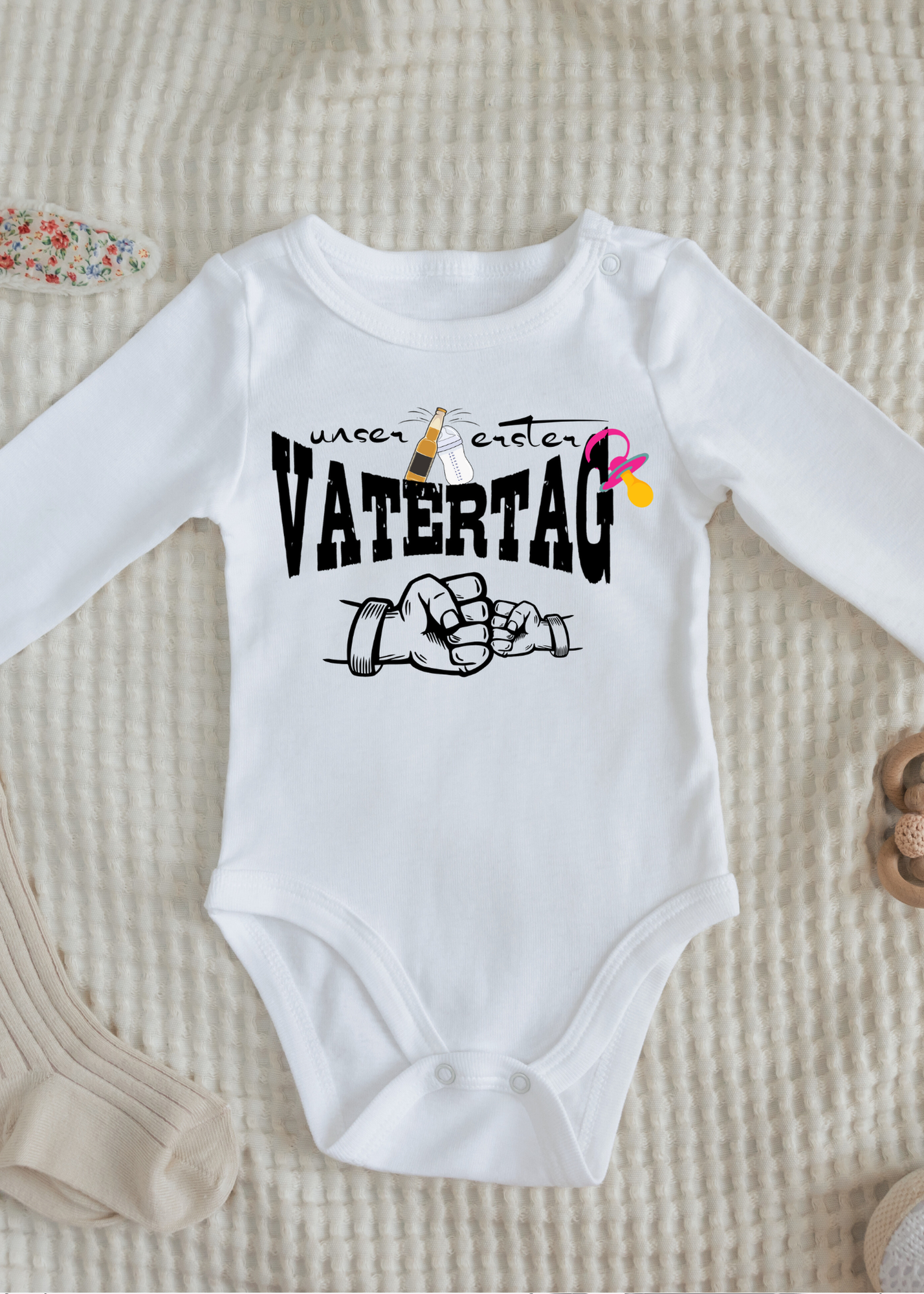 ๐ถ Mรคdchen Baby Body Unser erster Vatertag ๐ Geschenkidee Baby Body ๐ Newborn Baby Body โจ Papatag Baby Body ๐จโ๐ง Strampler Vatertag ๐