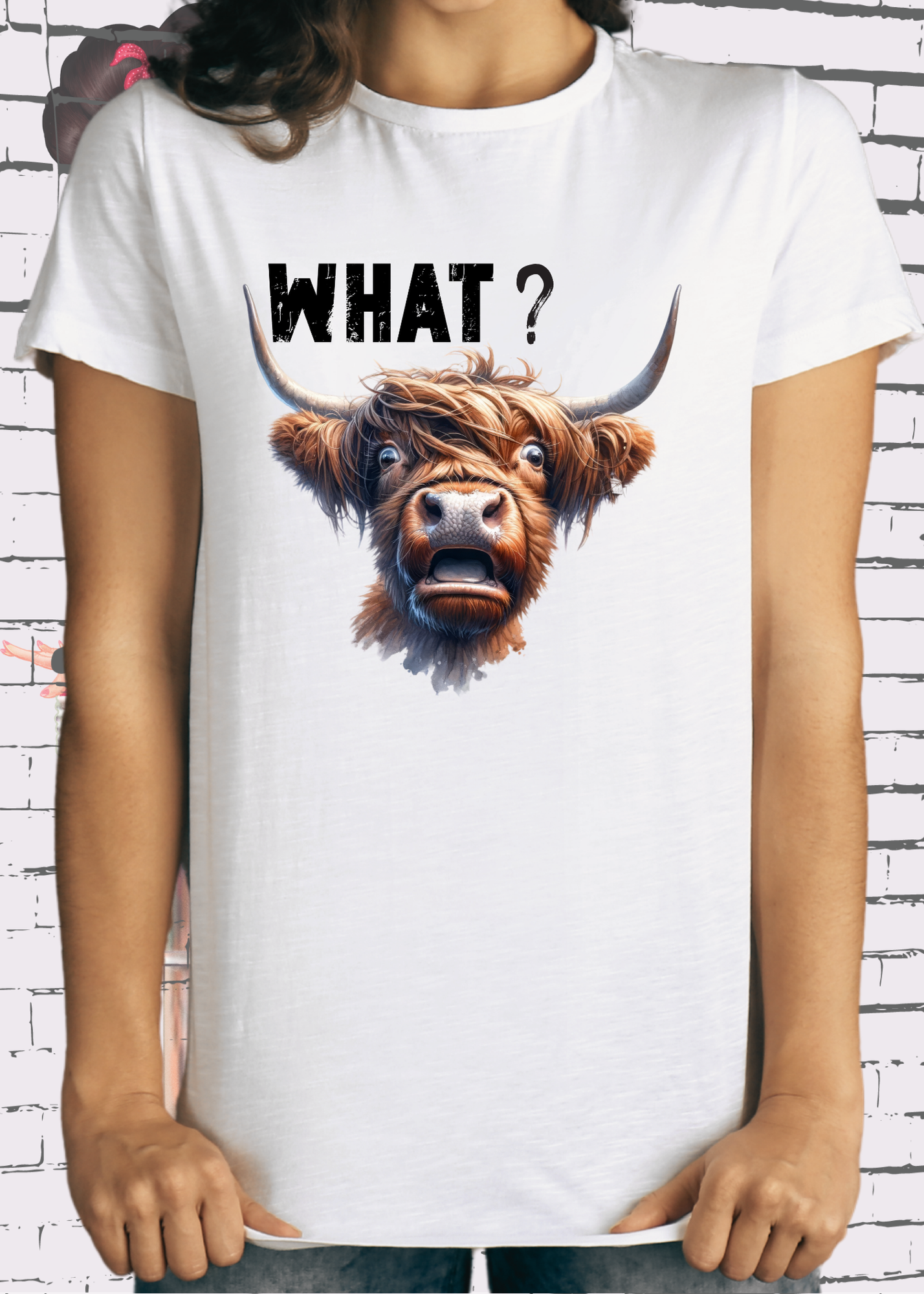 ๐ What?! Highland Kuh Unisex T-Shirt - Verwirrt aber Sรผร! ๐ค๐ด๓ ง๓ ข๓ ณ๓ ฃ๓ ด๓ ฟ