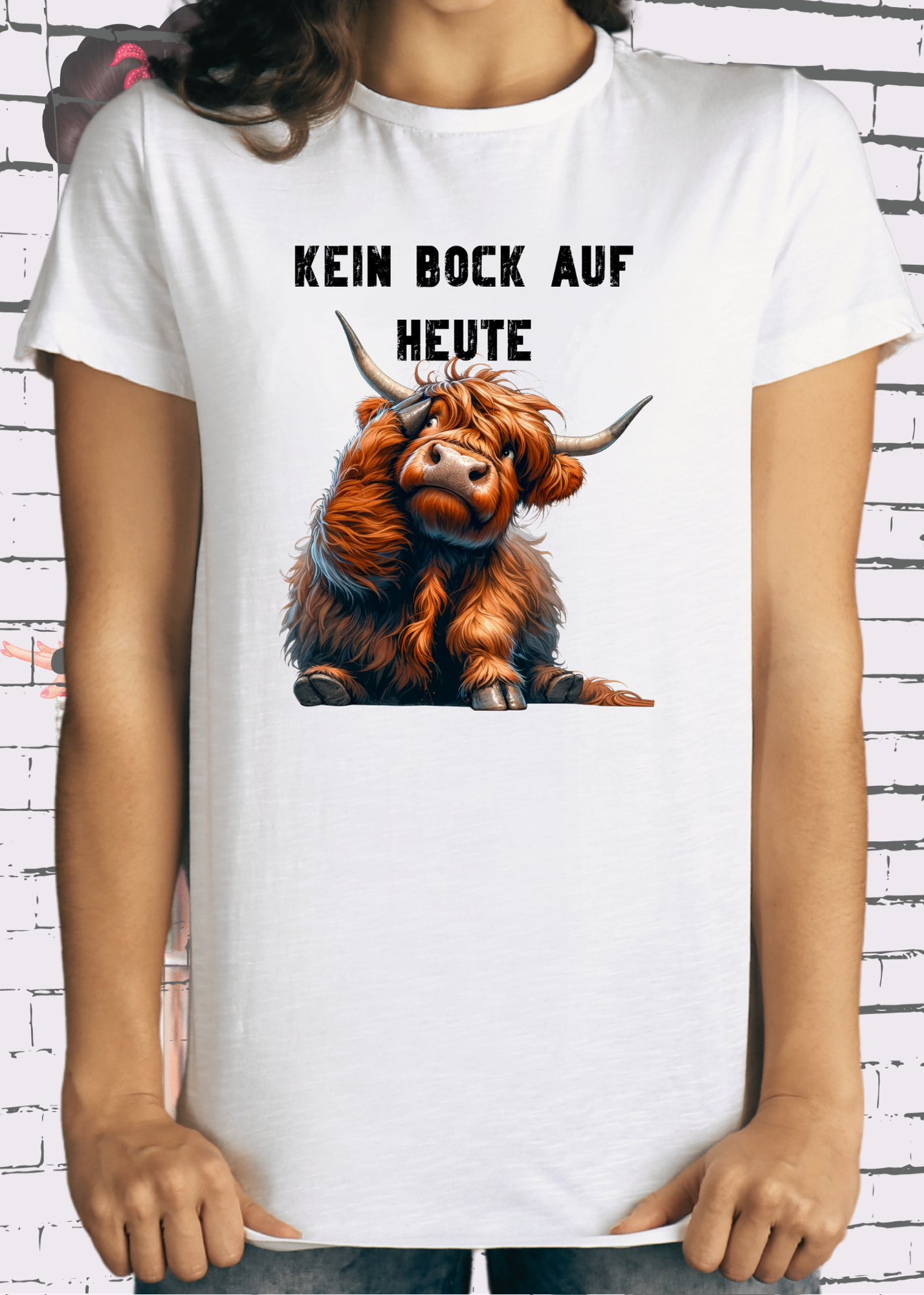 π Highland Kuh Unisex T-Shirt π΄ Kein Bock auf heute! π Montags-Mood