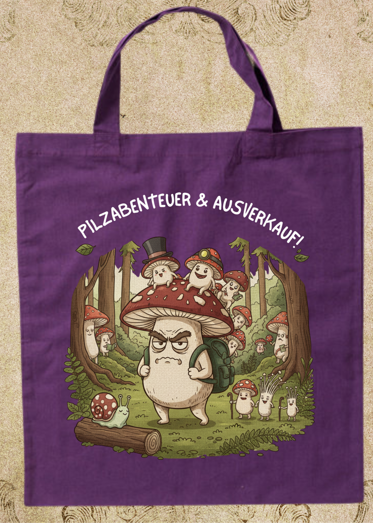 🍄 Pilzsammelbeutel 38x42cm - Für echte Pilzjäger & Naturliebhaber! 🌲