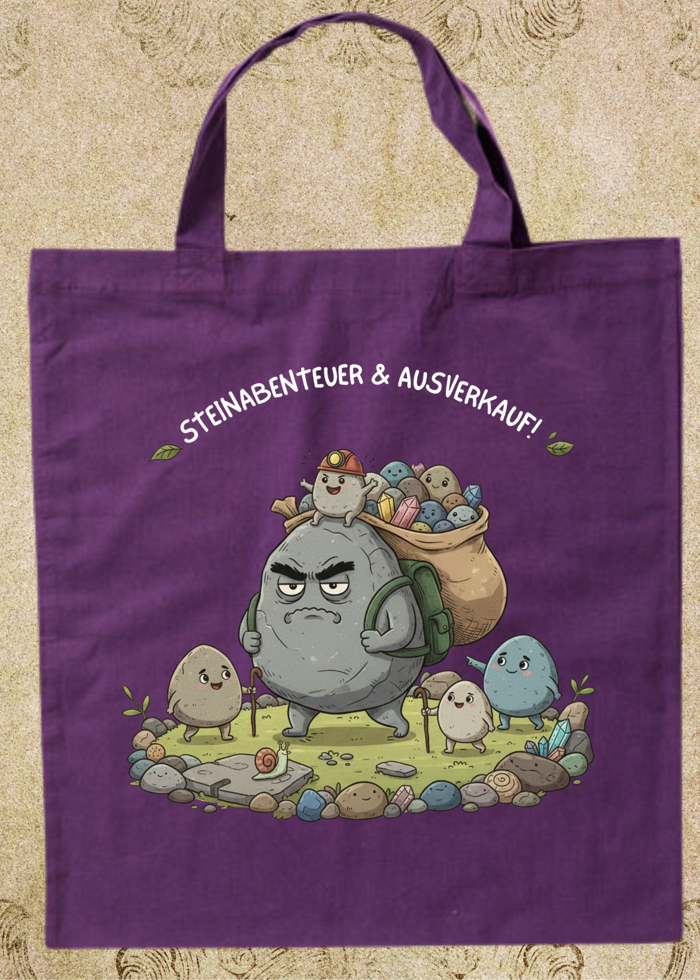 🪨 Steinesammelbeutel 38x42cm - Premium Sammelbeutel für Steinejäger & Naturliebhaber! 🌟