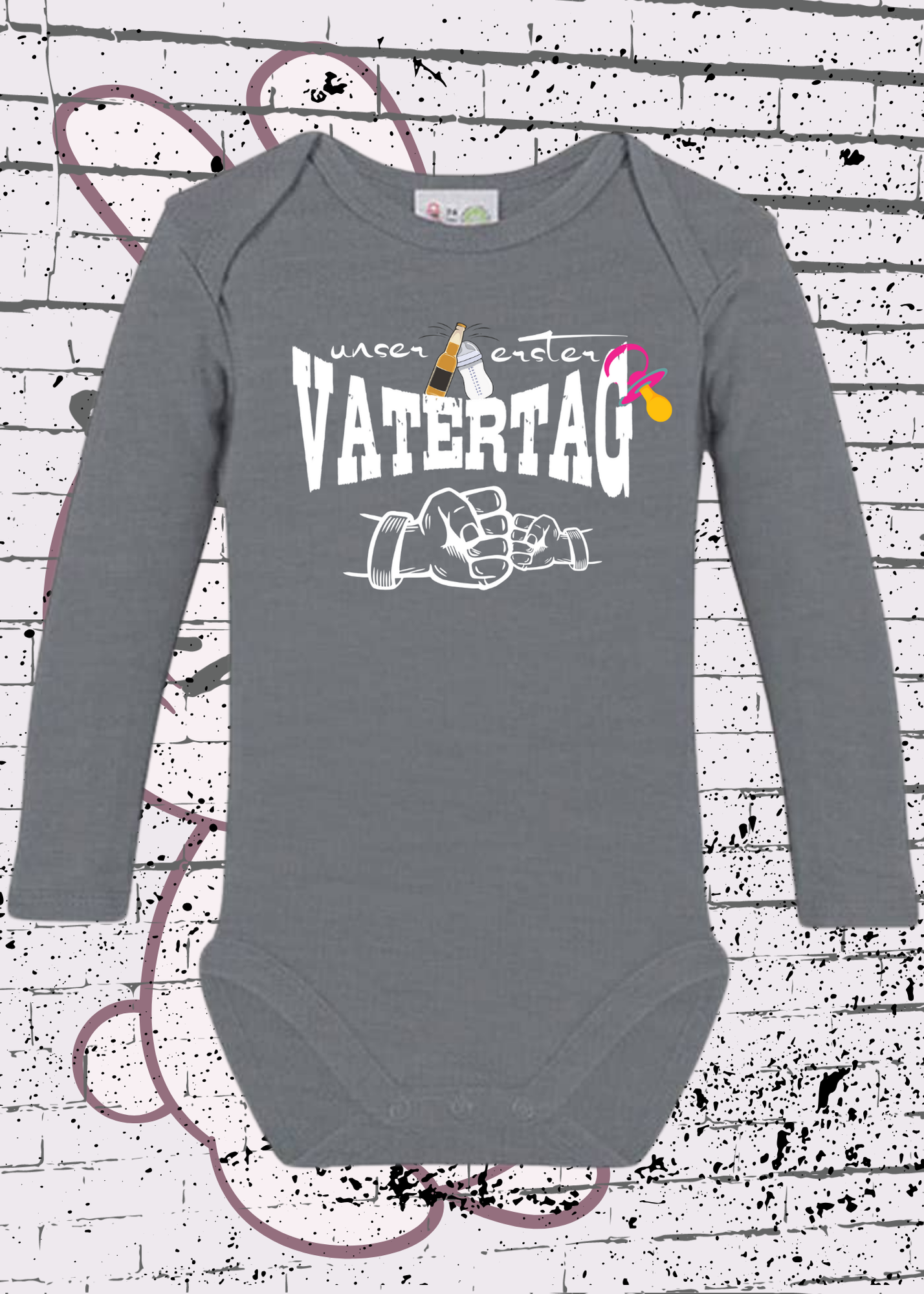 ๐ถ Mรคdchen Baby Body Unser erster Vatertag ๐ Geschenkidee Baby Body ๐ Newborn Baby Body โจ Papatag Baby Body ๐จโ๐ง Strampler Vatertag ๐