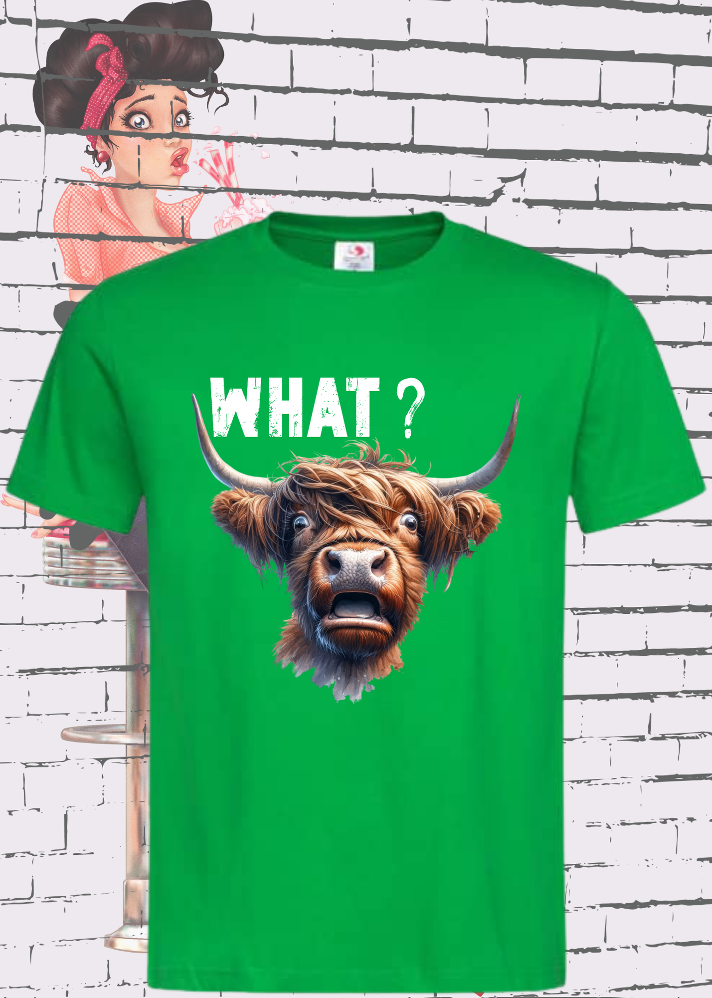 ๐ What?! Highland Kuh Unisex T-Shirt - Verwirrt aber Sรผร! ๐ค๐ด๓ ง๓ ข๓ ณ๓ ฃ๓ ด๓ ฟ