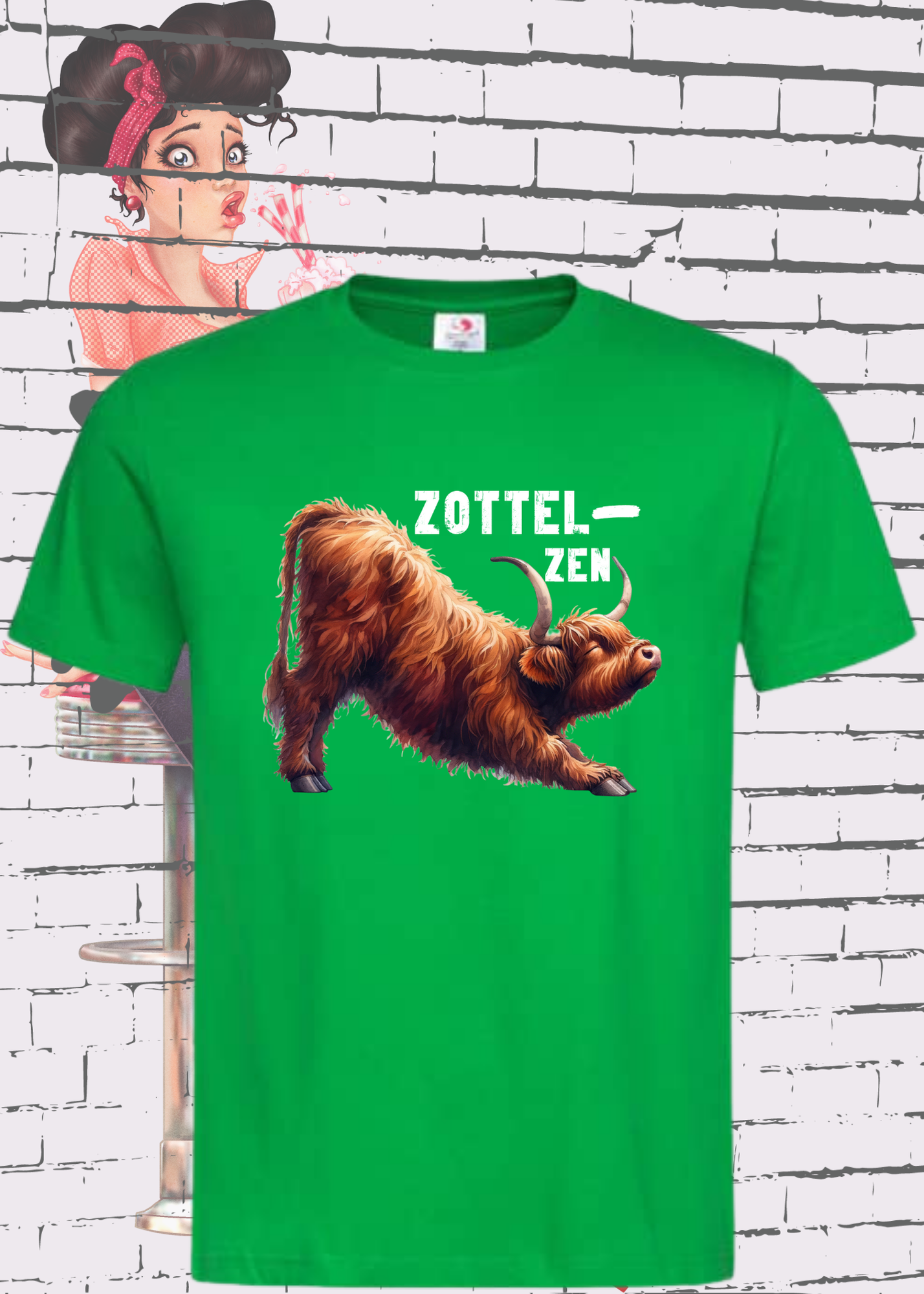 π Highland Kuh Unisex T-Shirt π§ββοΈ Zottel-Zen ποΈ Entspannte Vibes