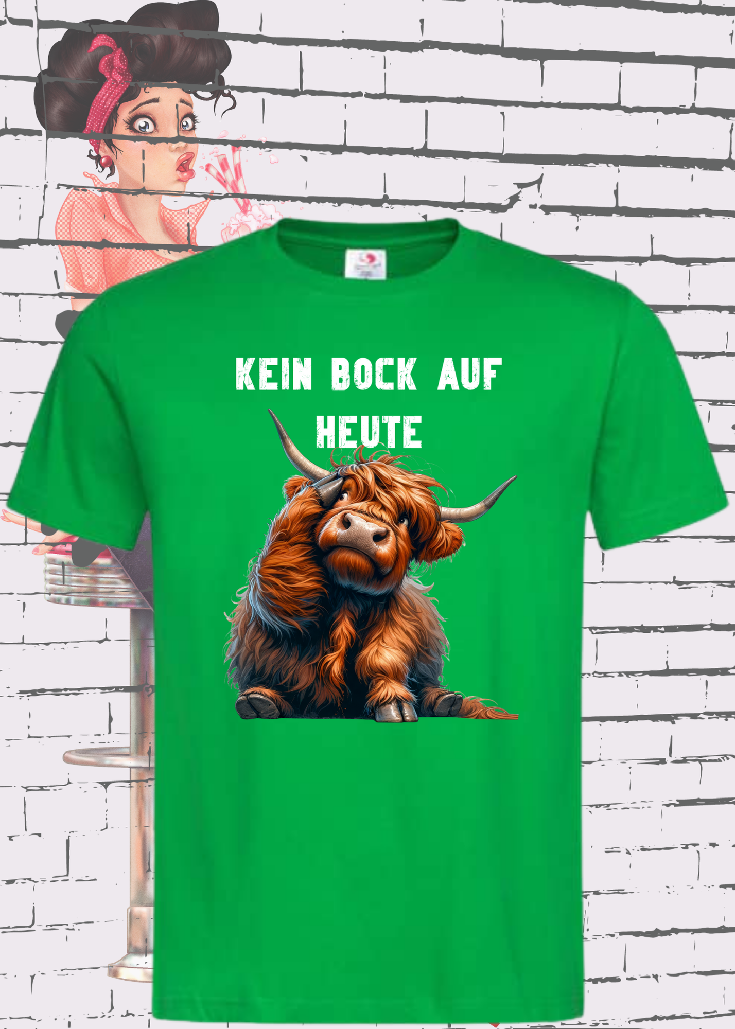 π Highland Kuh Unisex T-Shirt π΄ Kein Bock auf heute! π Montags-Mood