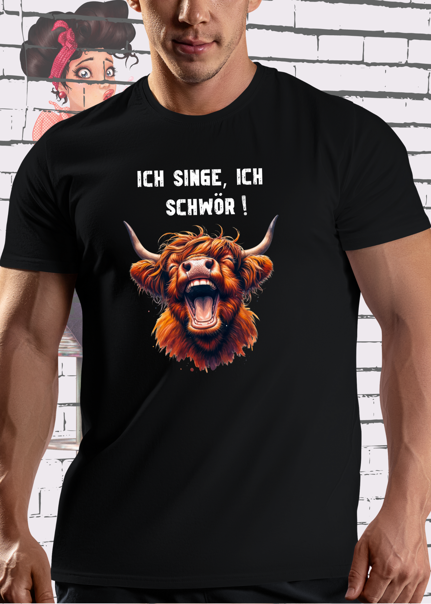 🐄 Highland Kuh Unisex T-Shirt - Ich singe, ich schwör! 🎵 (Spoiler: Sie schreit!)