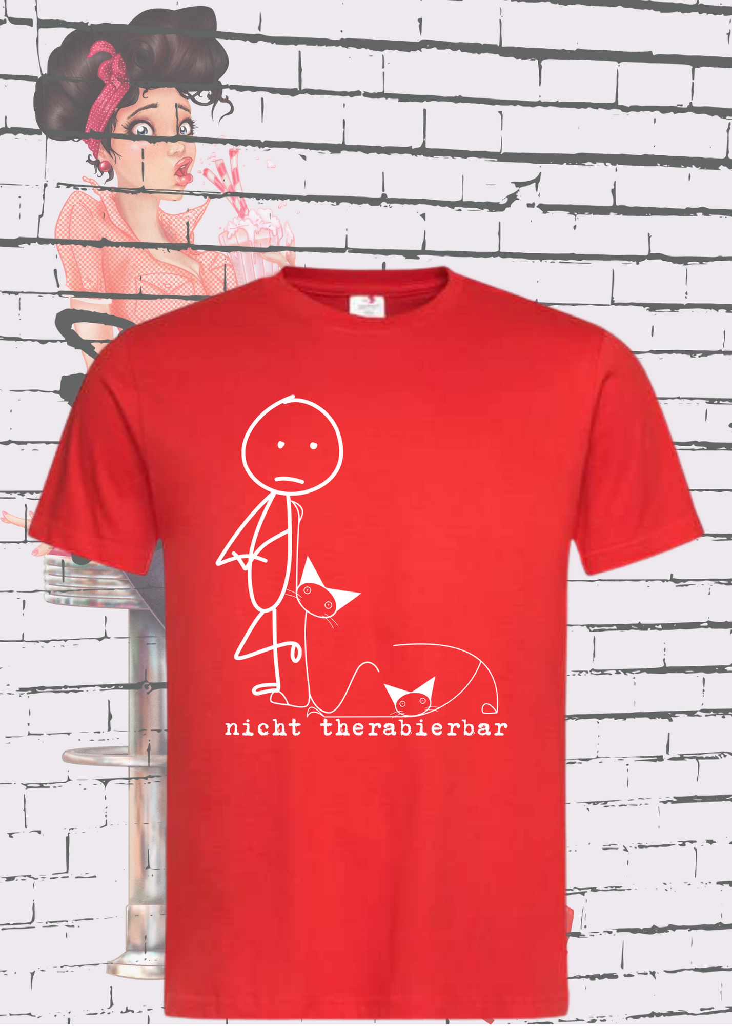 🐱 Nicht Therapierbar - Katzen Humor T-Shirt für Katzenliebhaber 😸