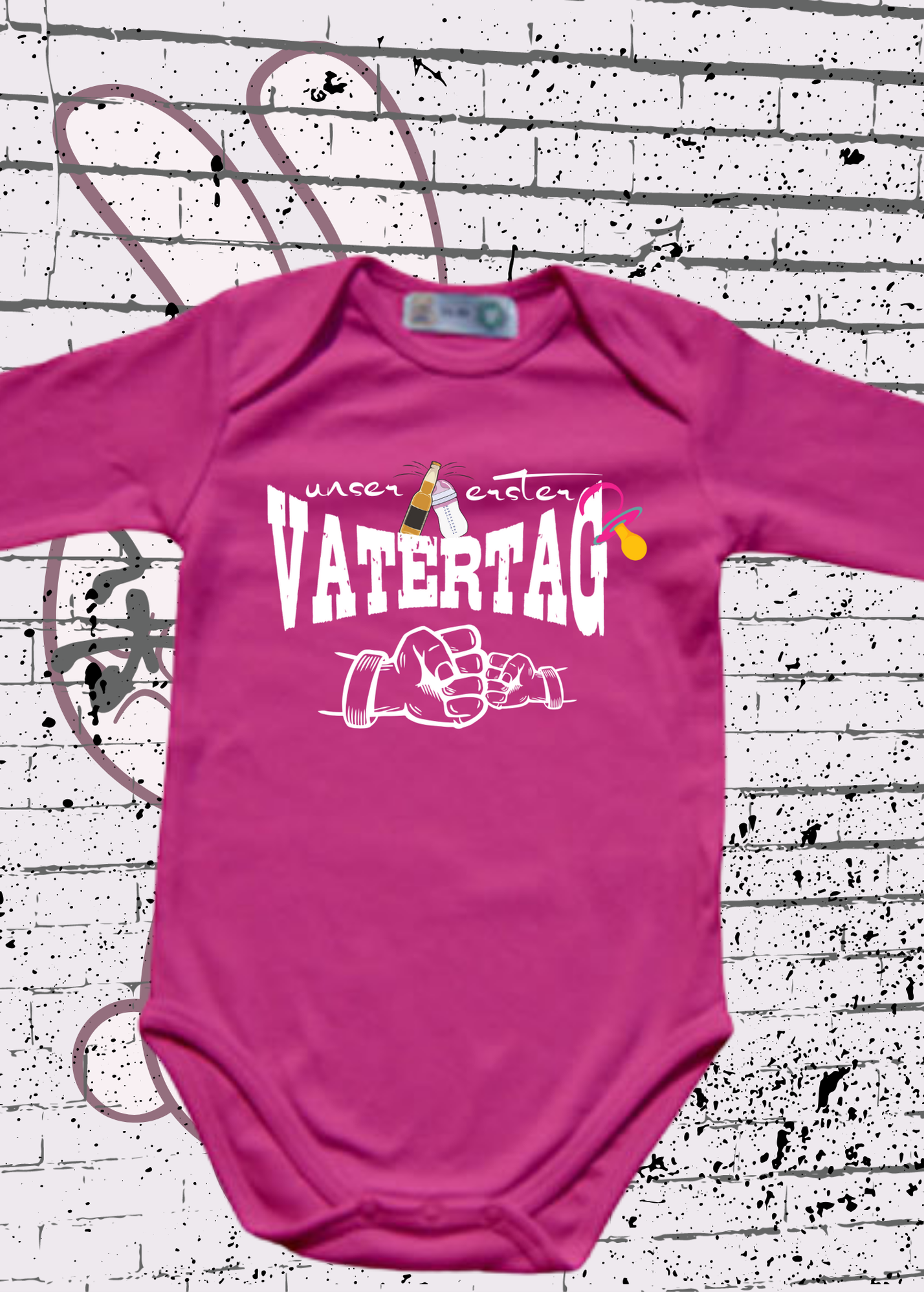 ๐ถ Mรคdchen Baby Body Unser erster Vatertag ๐ Geschenkidee Baby Body ๐ Newborn Baby Body โจ Papatag Baby Body ๐จโ๐ง Strampler Vatertag ๐