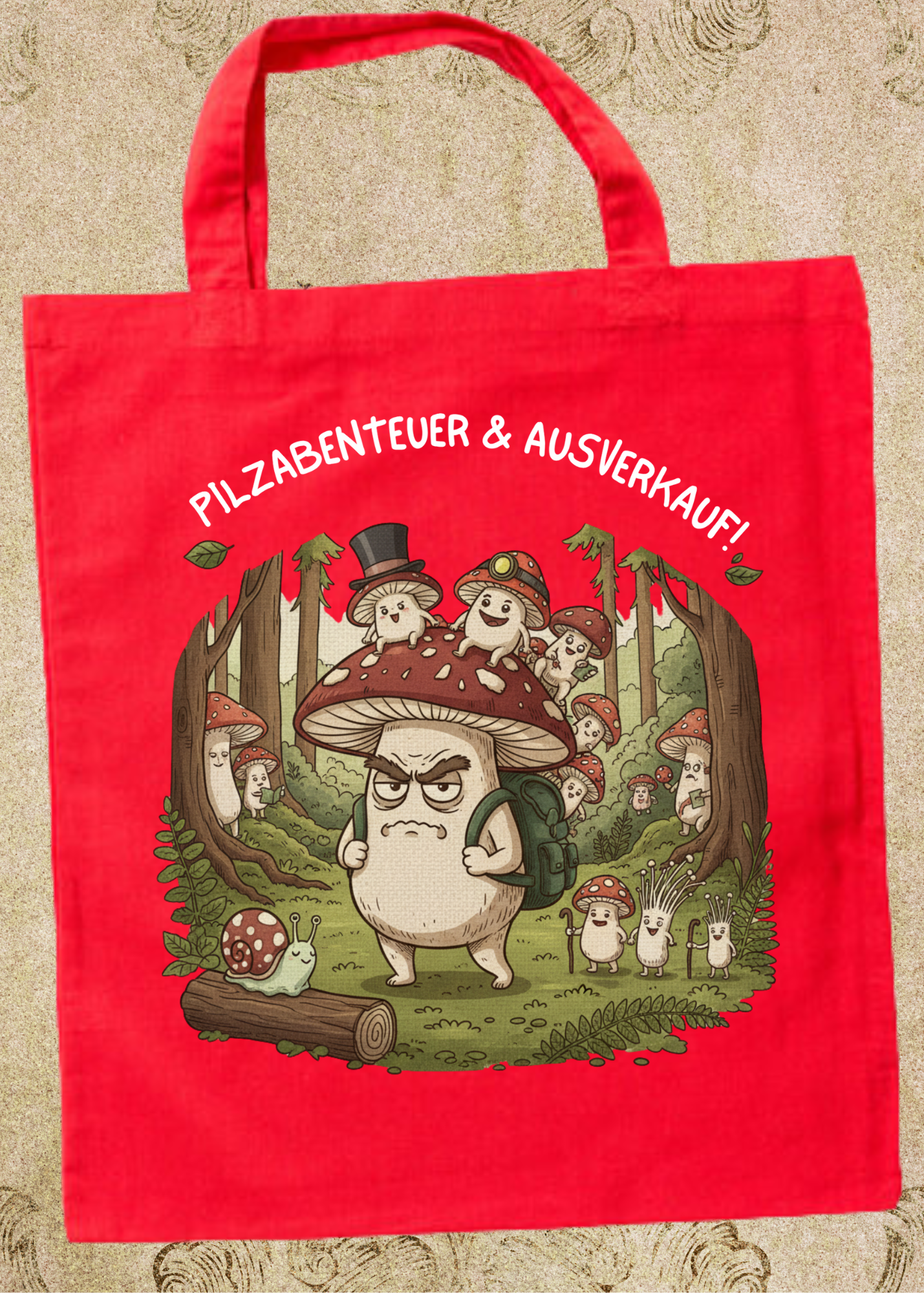 🍄 Pilzsammelbeutel 38x42cm - Für echte Pilzjäger & Naturliebhaber! 🌲
