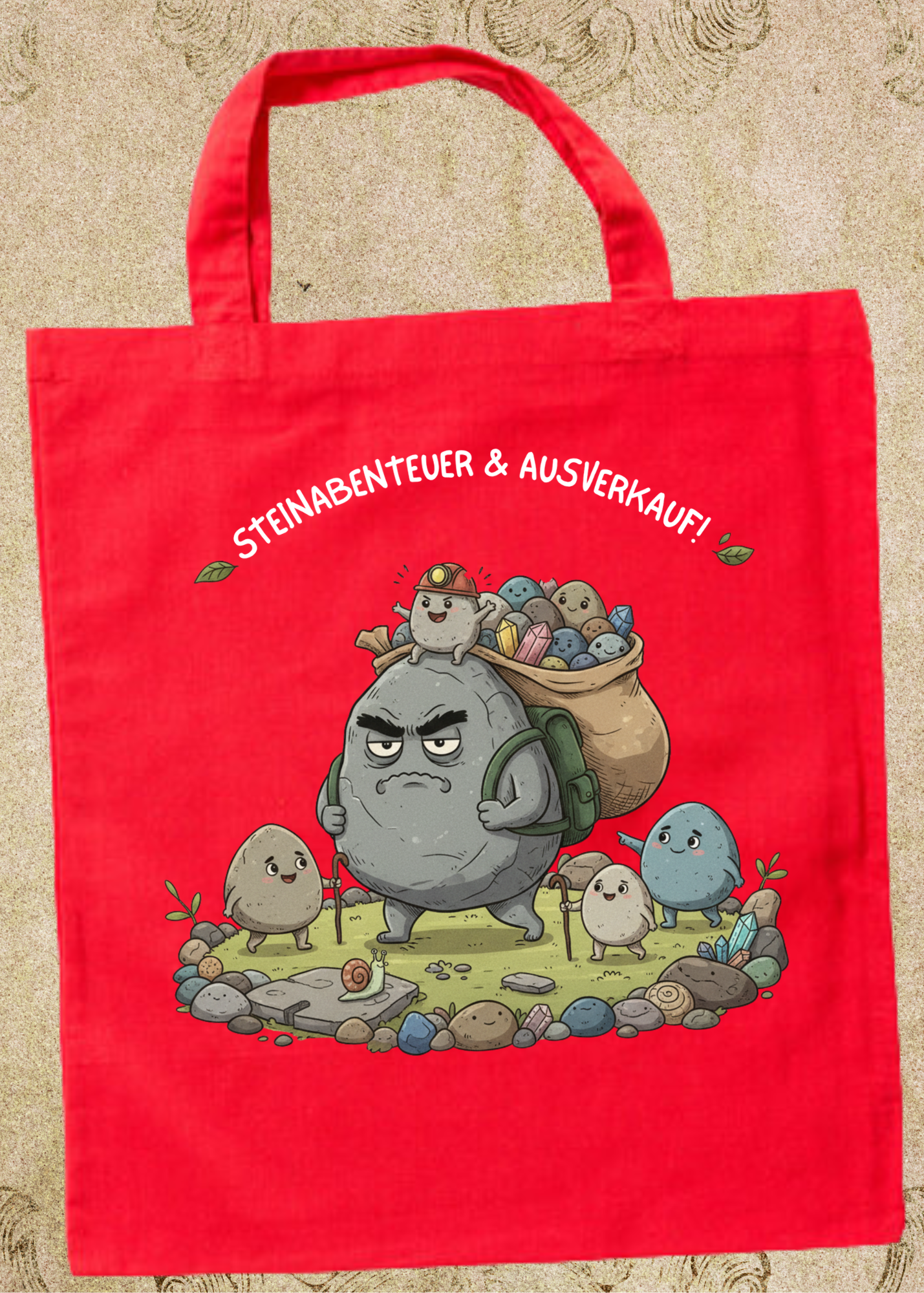 🪨 Steinesammelbeutel 38x42cm - Premium Sammelbeutel für Steinejäger & Naturliebhaber! 🌟
