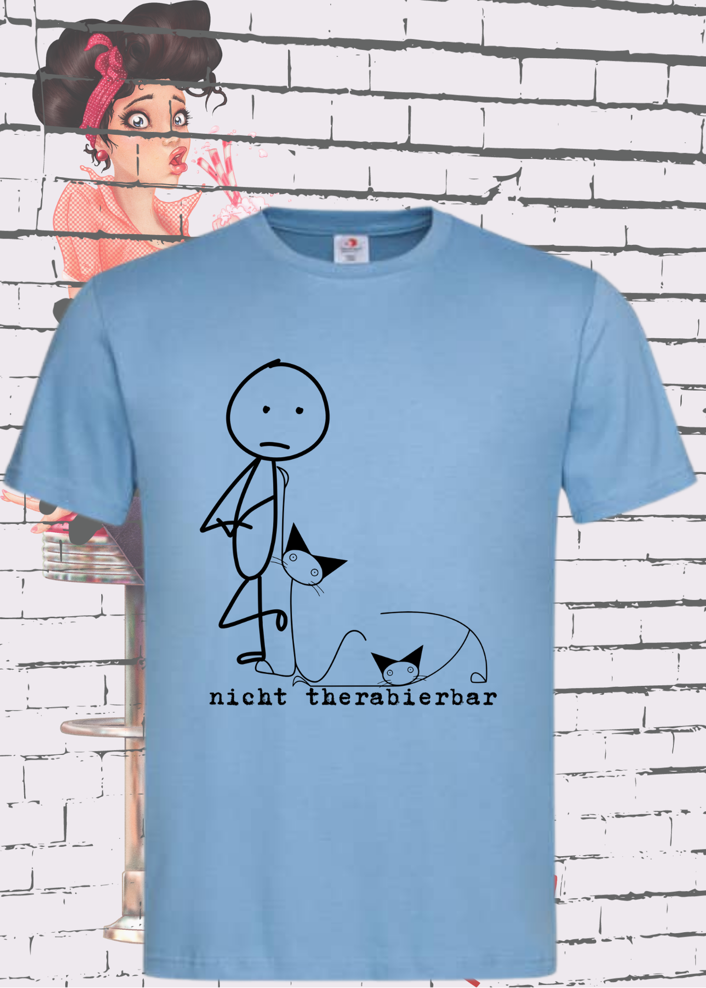 🐱 Nicht Therapierbar - Katzen Humor T-Shirt für Katzenliebhaber 😸