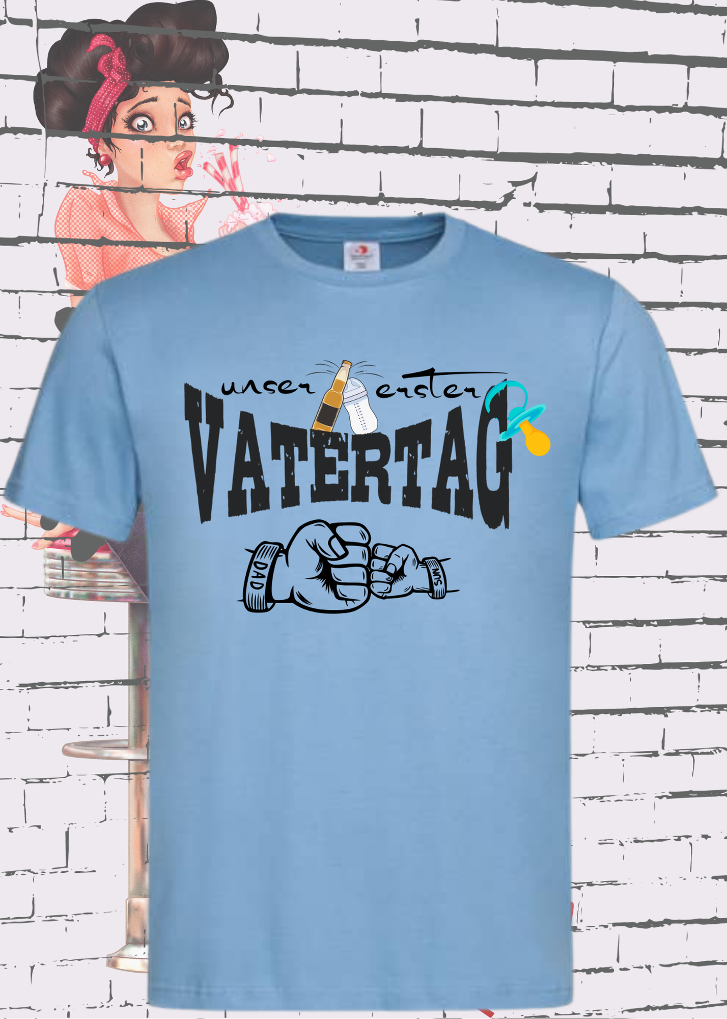 π¨βπ§ Herren T-Shirt fΓΌr Papas mit Jungs π Unser erster Vatertag Partnerschirt πΆ Vater Sohn T-Shirt Geschenkidee π Witziges Papa T-Shirt π