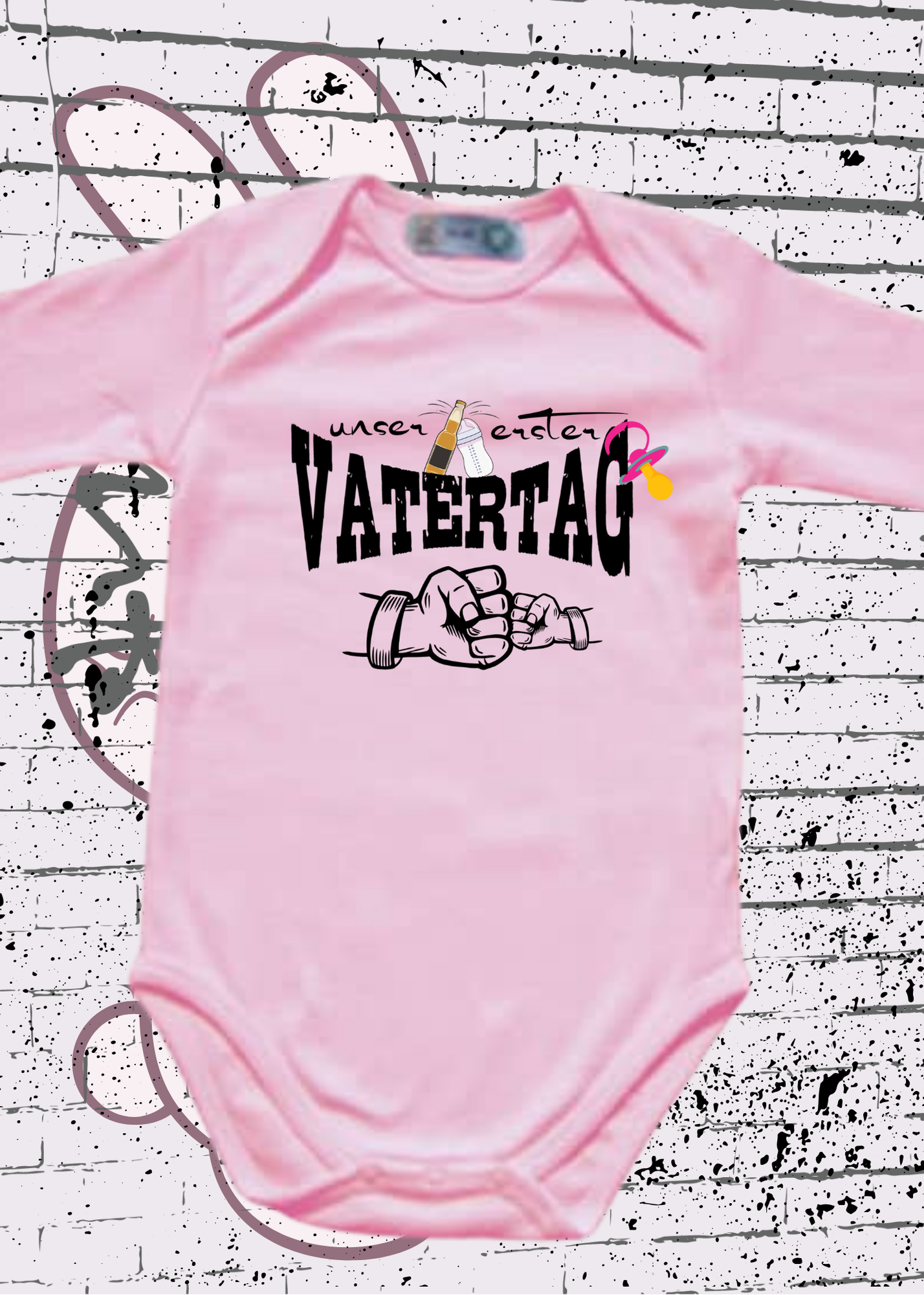 ๐ถ Mรคdchen Baby Body Unser erster Vatertag ๐ Geschenkidee Baby Body ๐ Newborn Baby Body โจ Papatag Baby Body ๐จโ๐ง Strampler Vatertag ๐