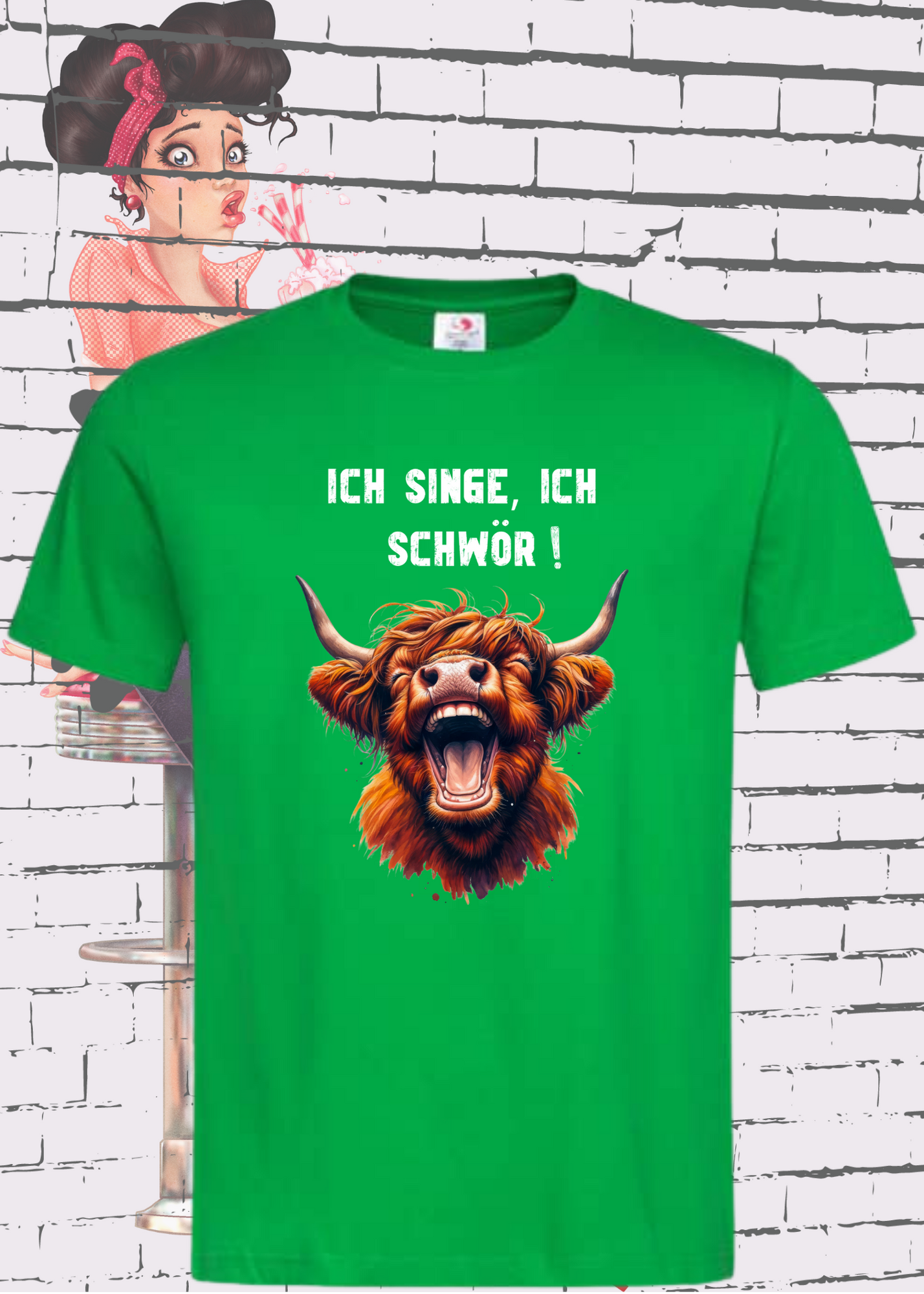 🐄 Highland Kuh Unisex T-Shirt - Ich singe, ich schwör! 🎵 (Spoiler: Sie schreit!)