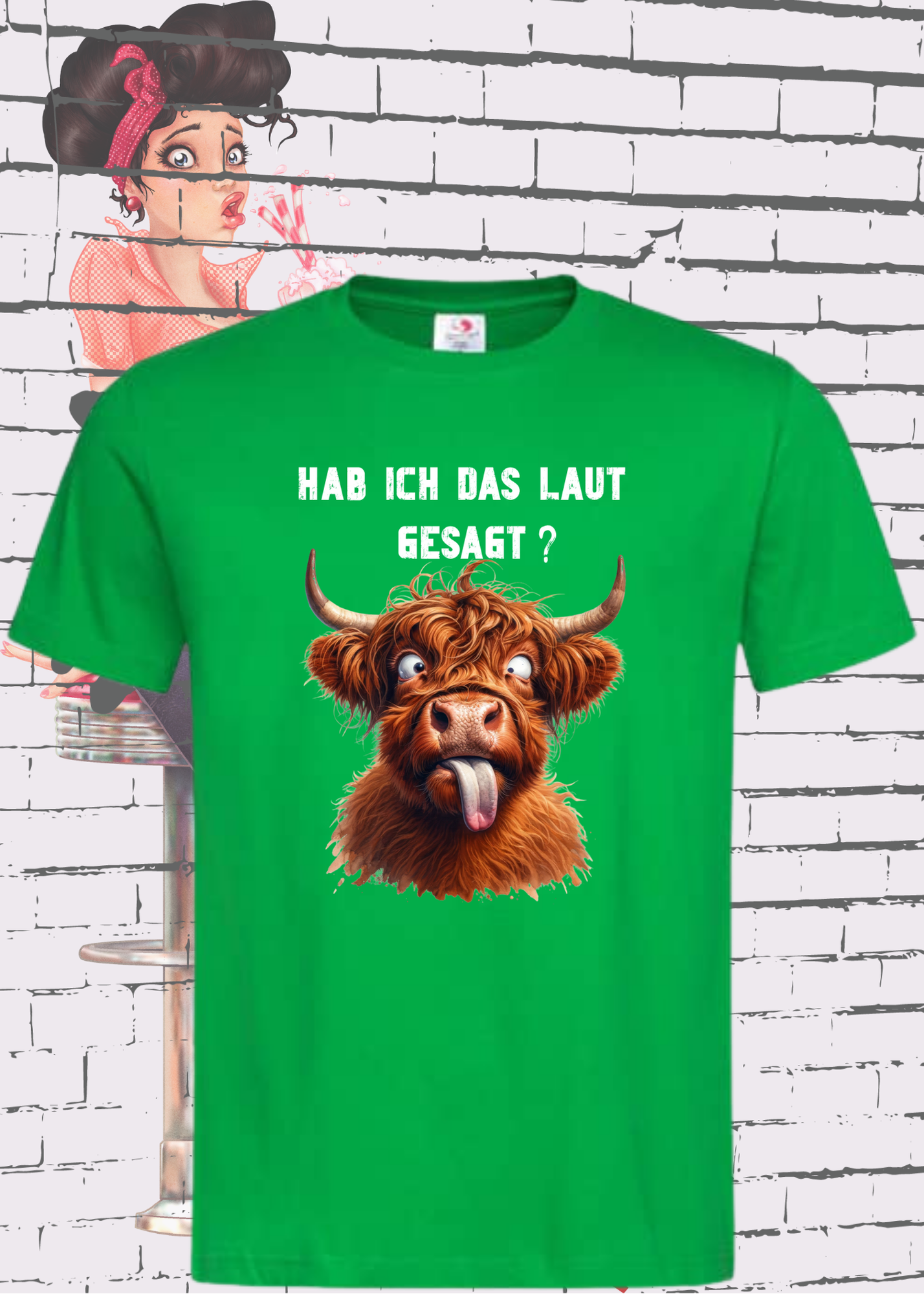 ๐ Highland Kuh Unisex T-Shirt - Hab ich das laut gesagt? | Lustiges Entspannungs-Shirt