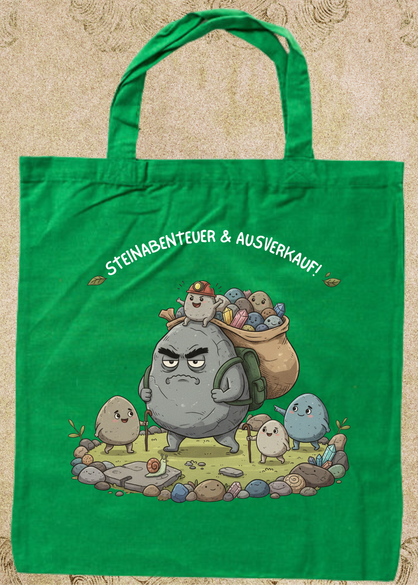 🪨 Steinesammelbeutel 38x42cm - Premium Sammelbeutel für Steinejäger & Naturliebhaber! 🌟
