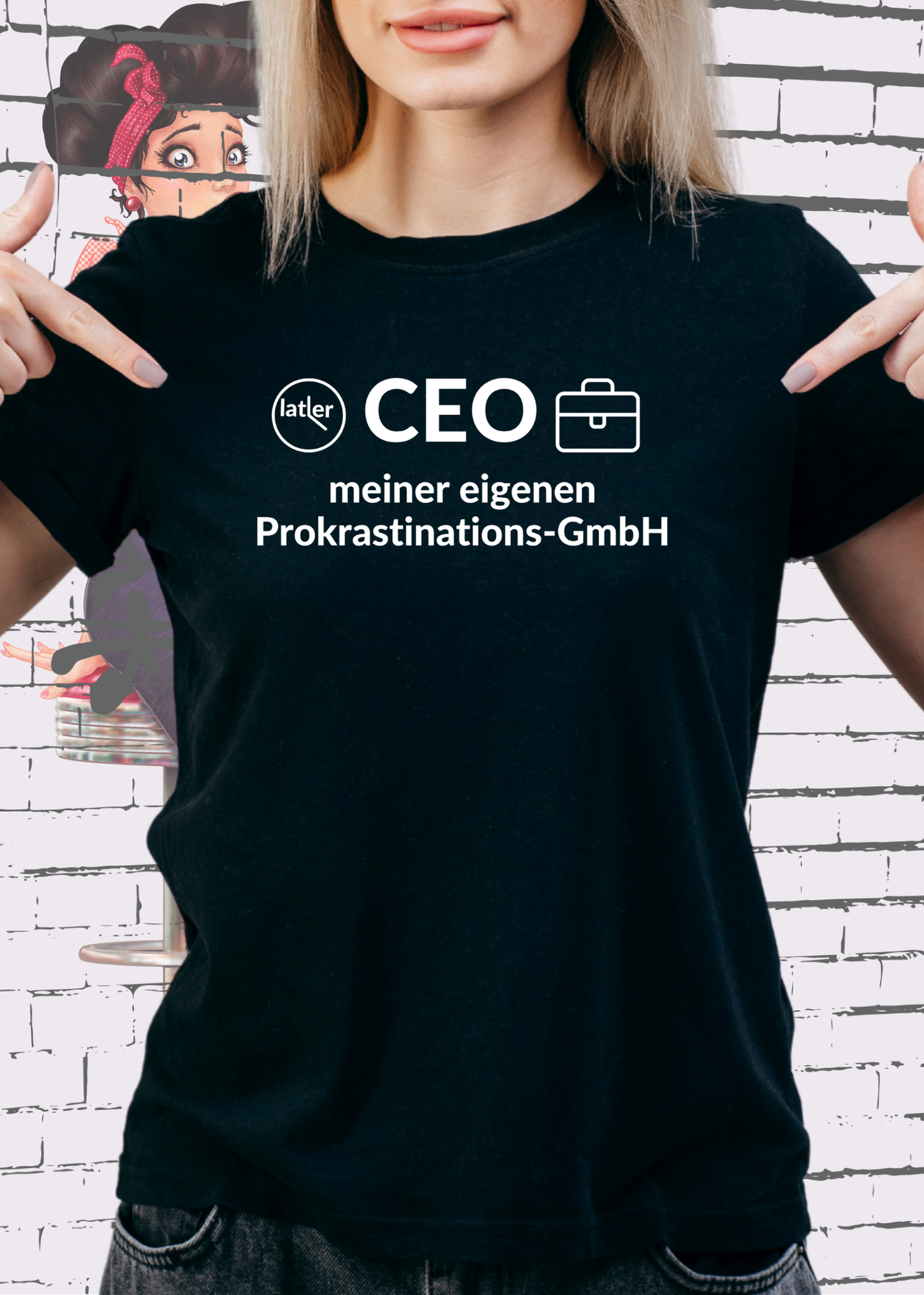 🏢 Unisex T-Shirt: CEO meiner eigenen Prokrastinations GmbH