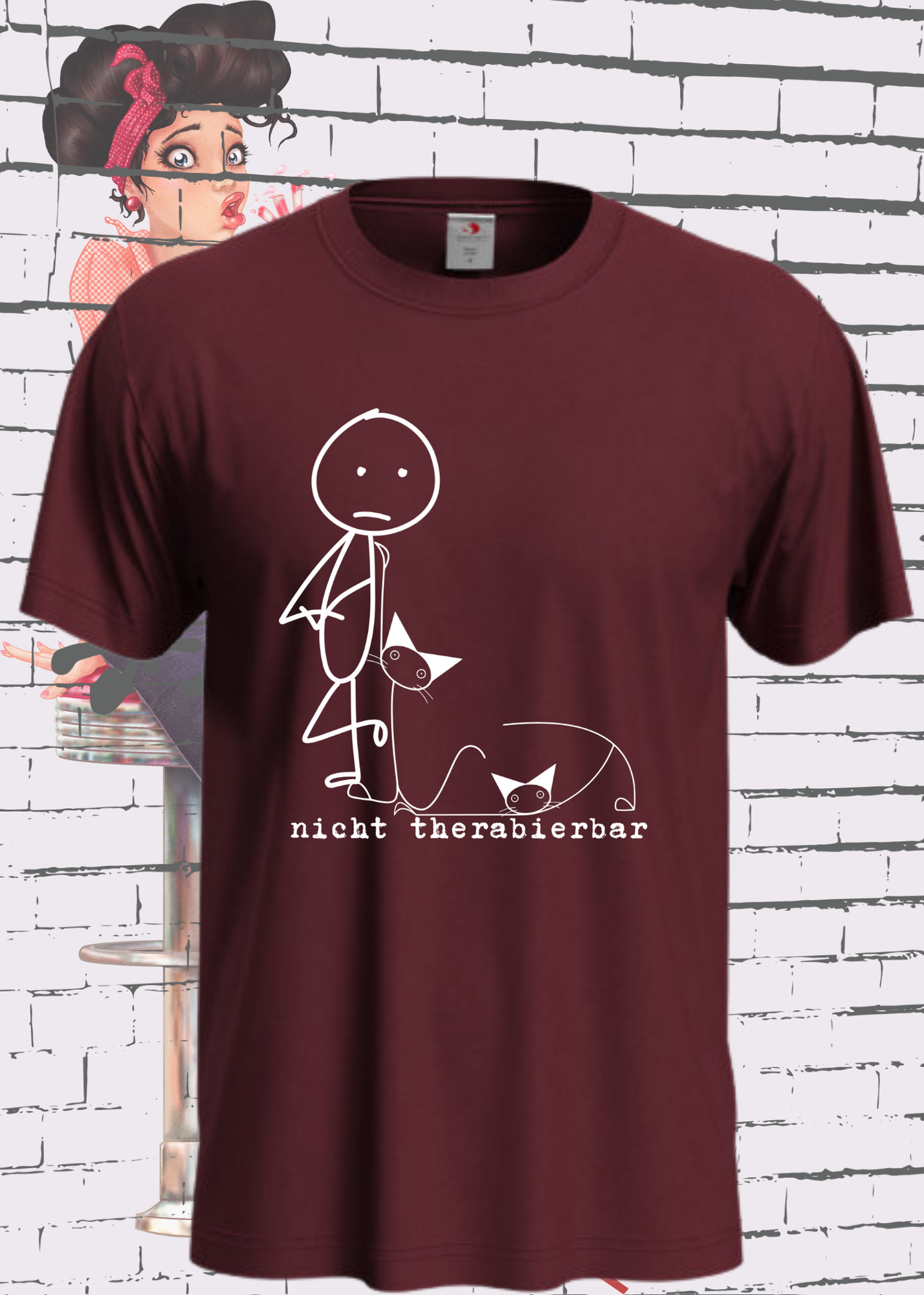 🐱 Nicht Therapierbar - Katzen Humor T-Shirt für Katzenliebhaber 😸
