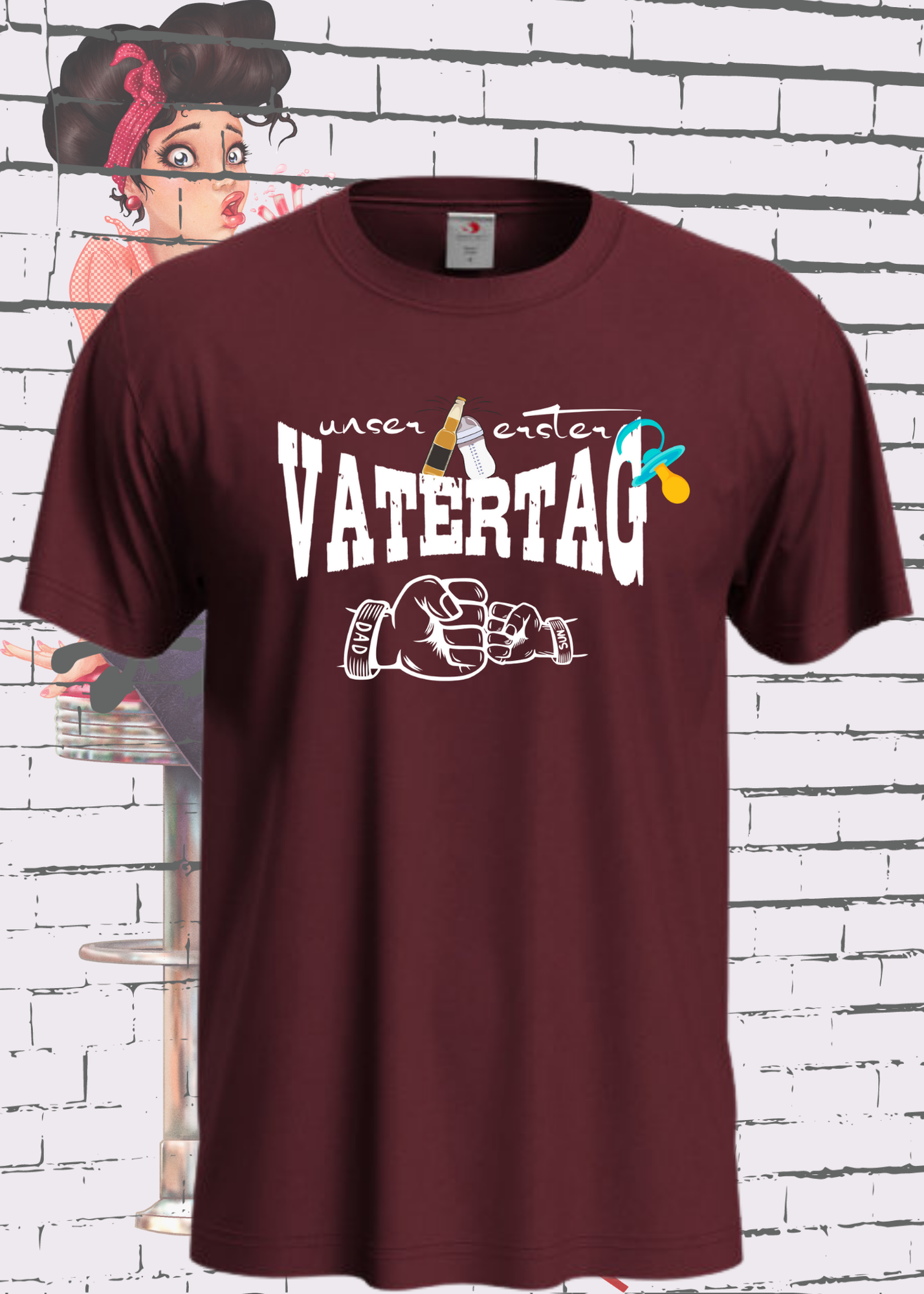 π¨βπ§ Herren T-Shirt fΓΌr Papas mit Jungs π Unser erster Vatertag Partnerschirt πΆ Vater Sohn T-Shirt Geschenkidee π Witziges Papa T-Shirt π