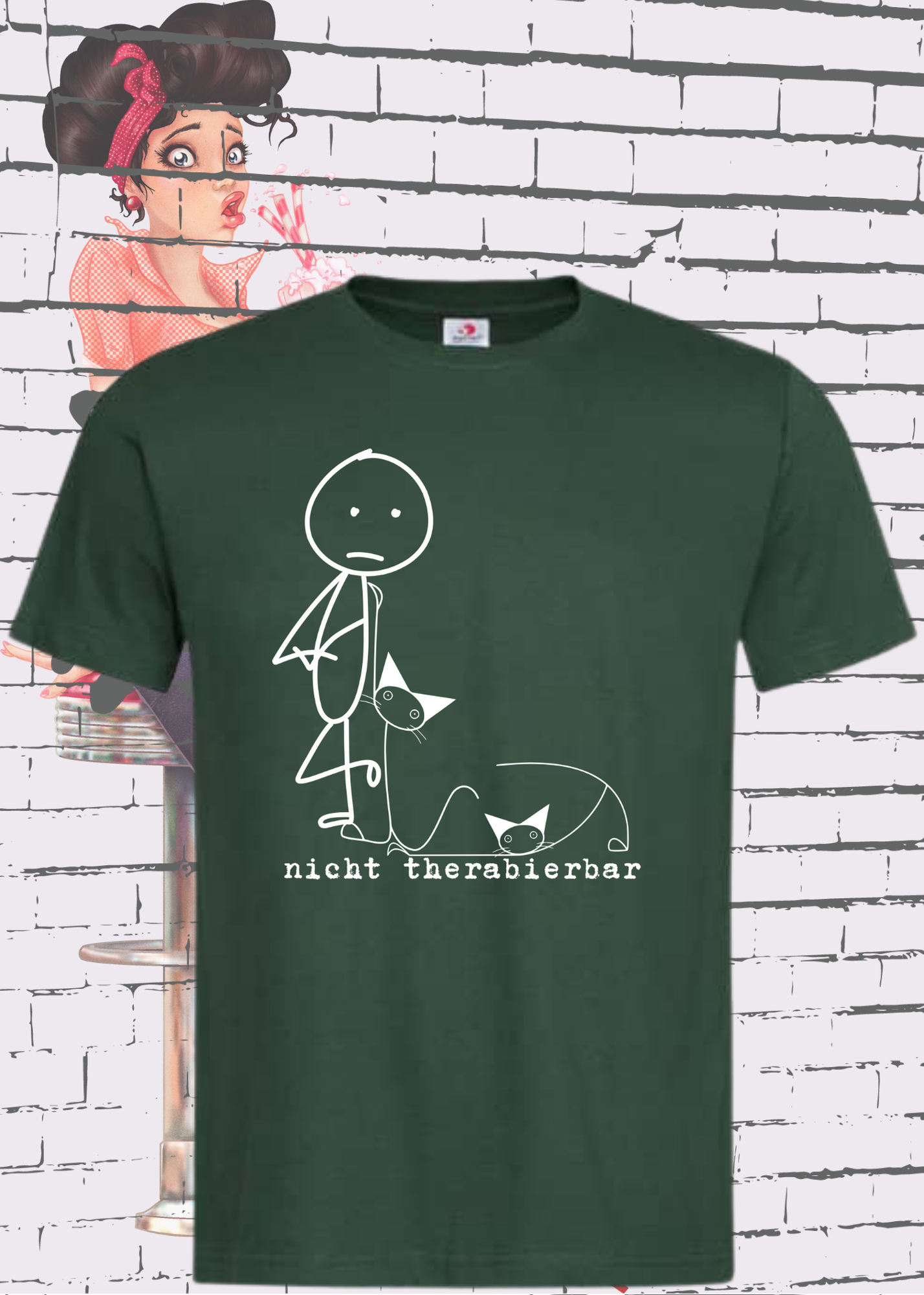 🐱 Nicht Therapierbar - Katzen Humor T-Shirt für Katzenliebhaber 😸
