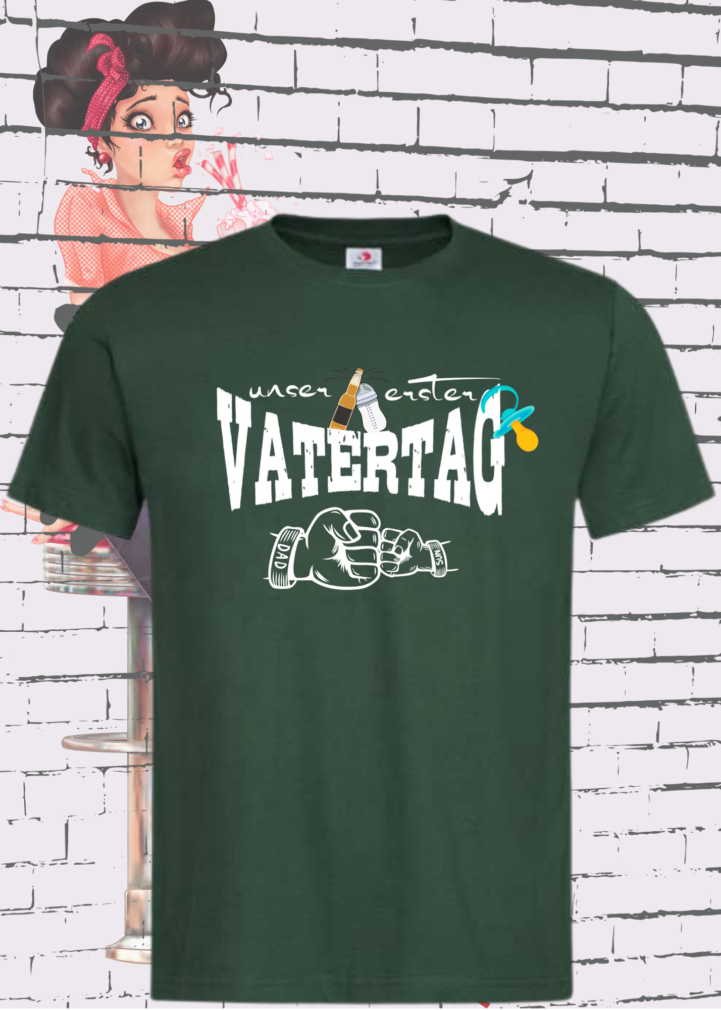 π¨βπ§ Herren T-Shirt fΓΌr Papas mit Jungs π Unser erster Vatertag Partnerschirt πΆ Vater Sohn T-Shirt Geschenkidee π Witziges Papa T-Shirt π
