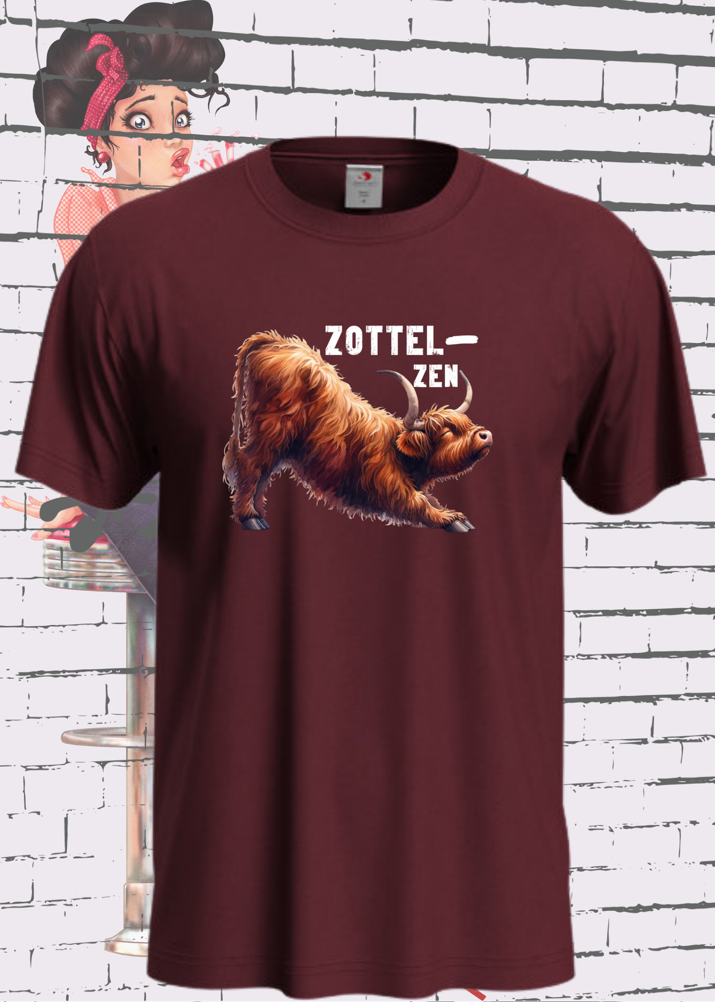 π Highland Kuh Unisex T-Shirt π§ββοΈ Zottel-Zen ποΈ Entspannte Vibes