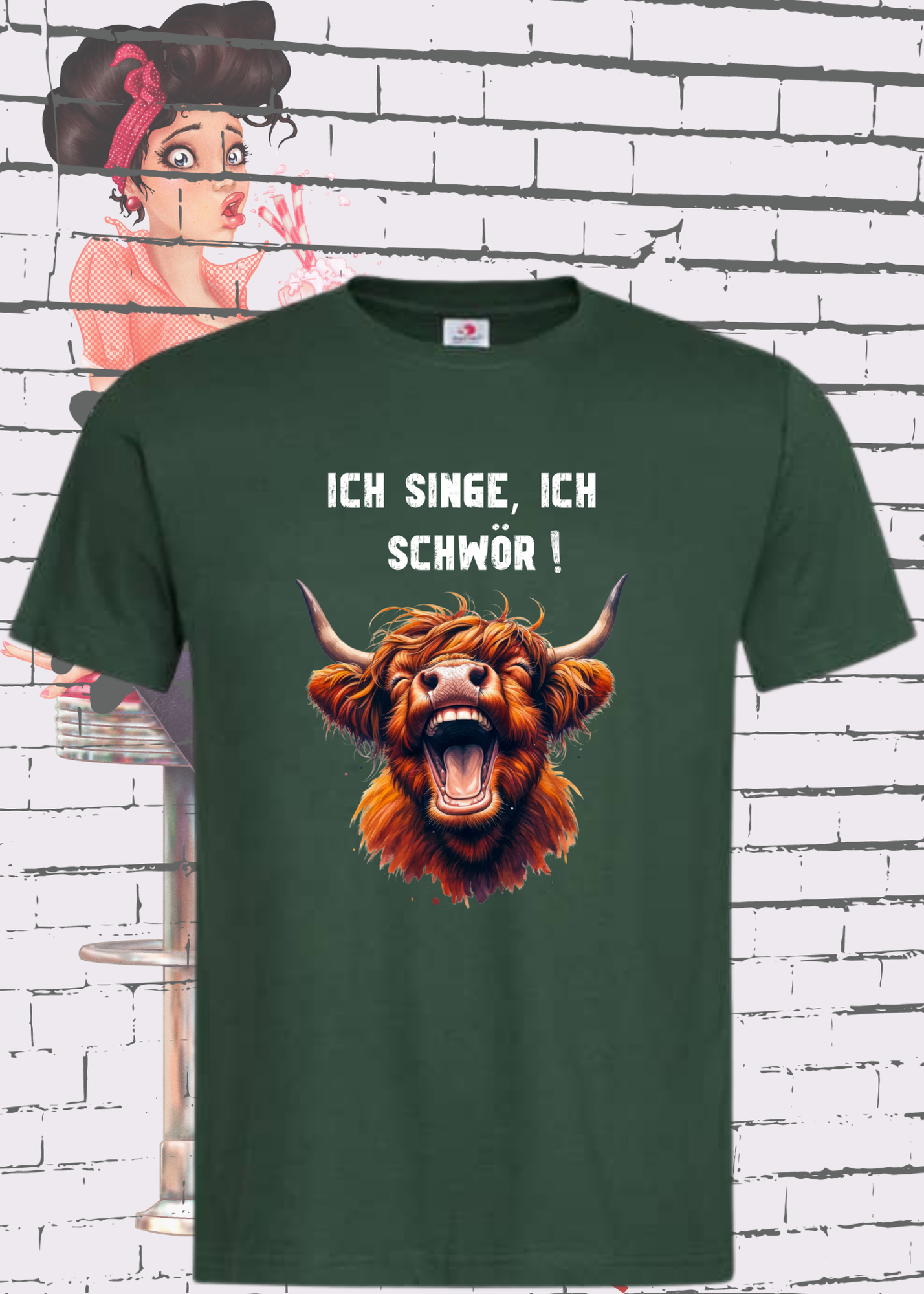 🐄 Highland Kuh Unisex T-Shirt - Ich singe, ich schwör! 🎵 (Spoiler: Sie schreit!)