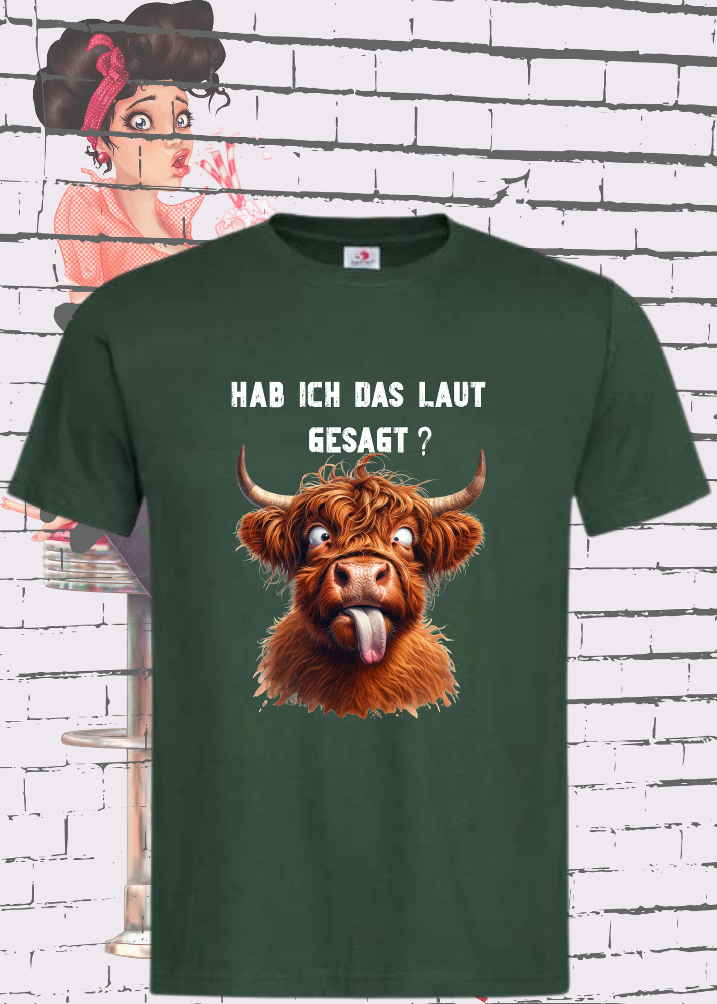 ๐ Highland Kuh Unisex T-Shirt - Hab ich das laut gesagt? | Lustiges Entspannungs-Shirt