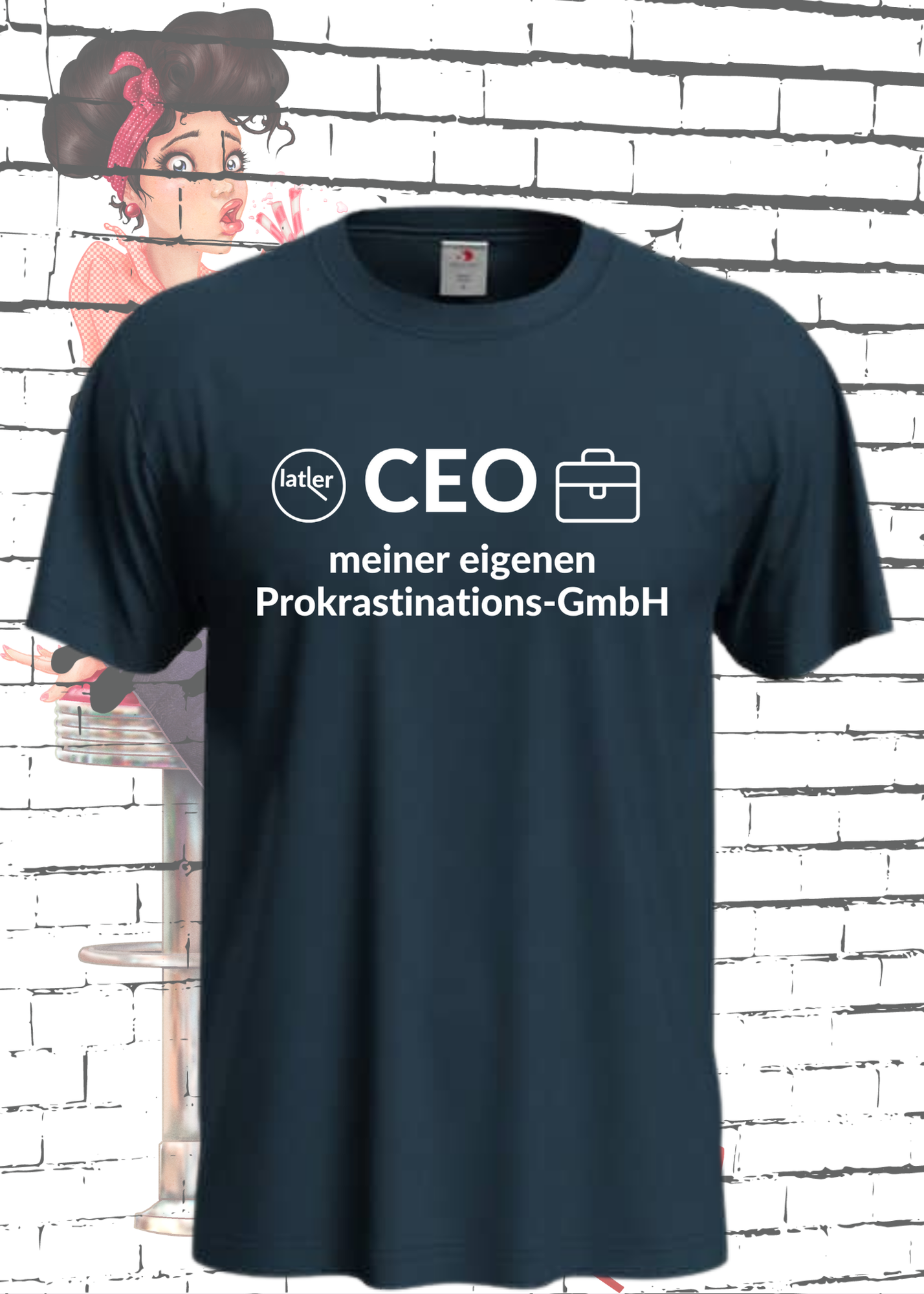 🏢 Unisex T-Shirt: CEO meiner eigenen Prokrastinations GmbH