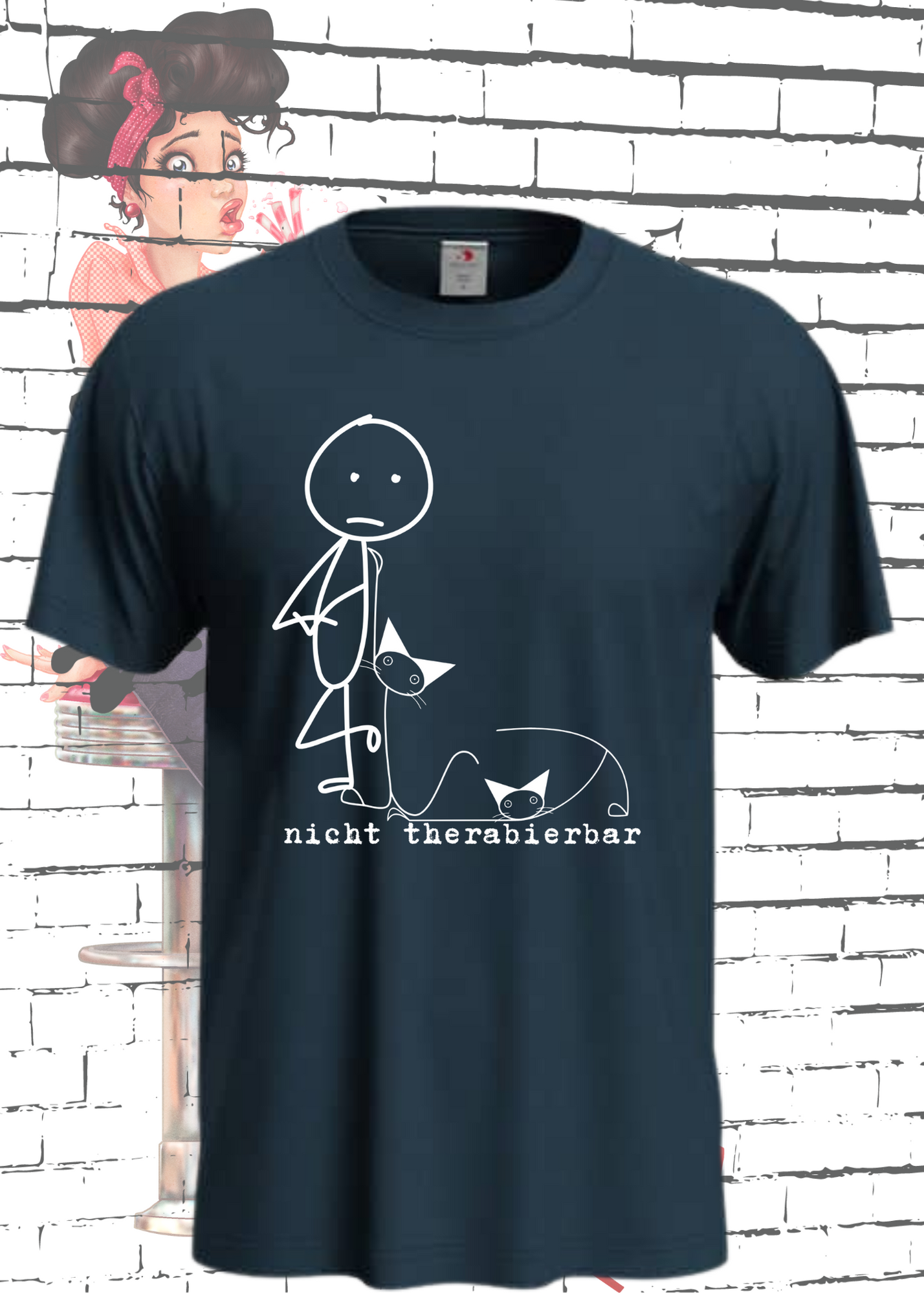 🐱 Nicht Therapierbar - Katzen Humor T-Shirt für Katzenliebhaber 😸