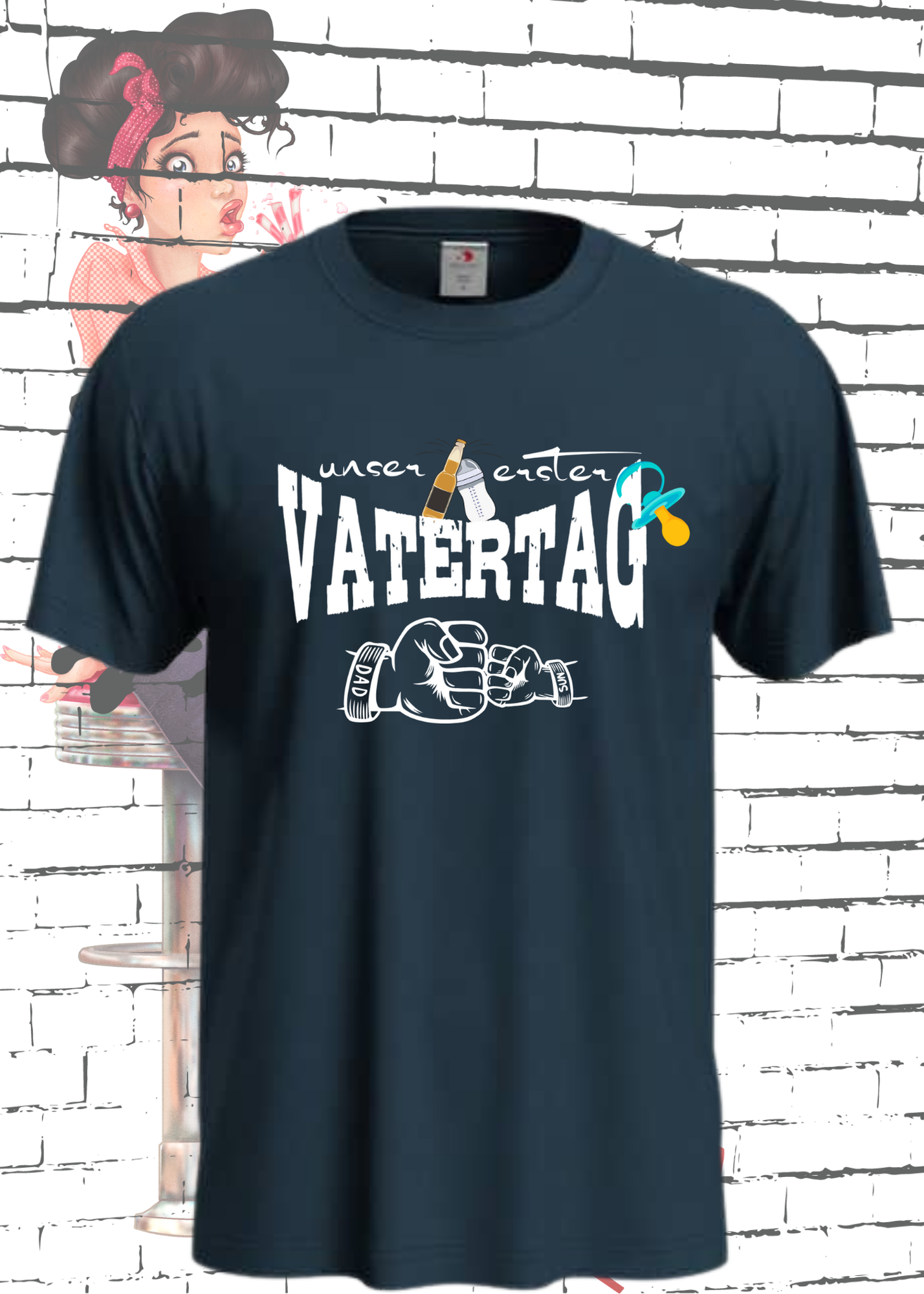 π¨βπ§ Herren T-Shirt fΓΌr Papas mit Jungs π Unser erster Vatertag Partnerschirt πΆ Vater Sohn T-Shirt Geschenkidee π Witziges Papa T-Shirt π