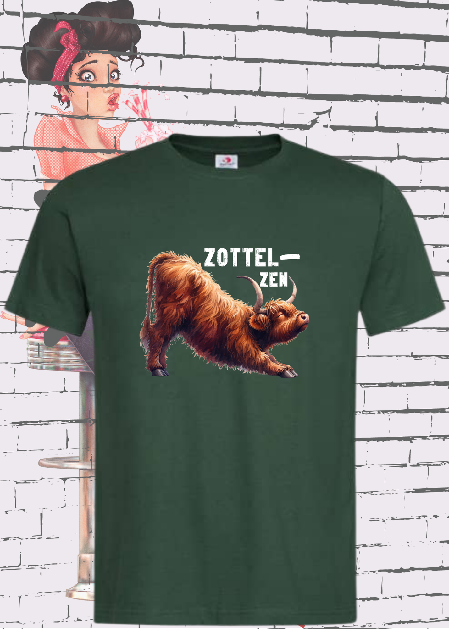 π Highland Kuh Unisex T-Shirt π§ββοΈ Zottel-Zen ποΈ Entspannte Vibes