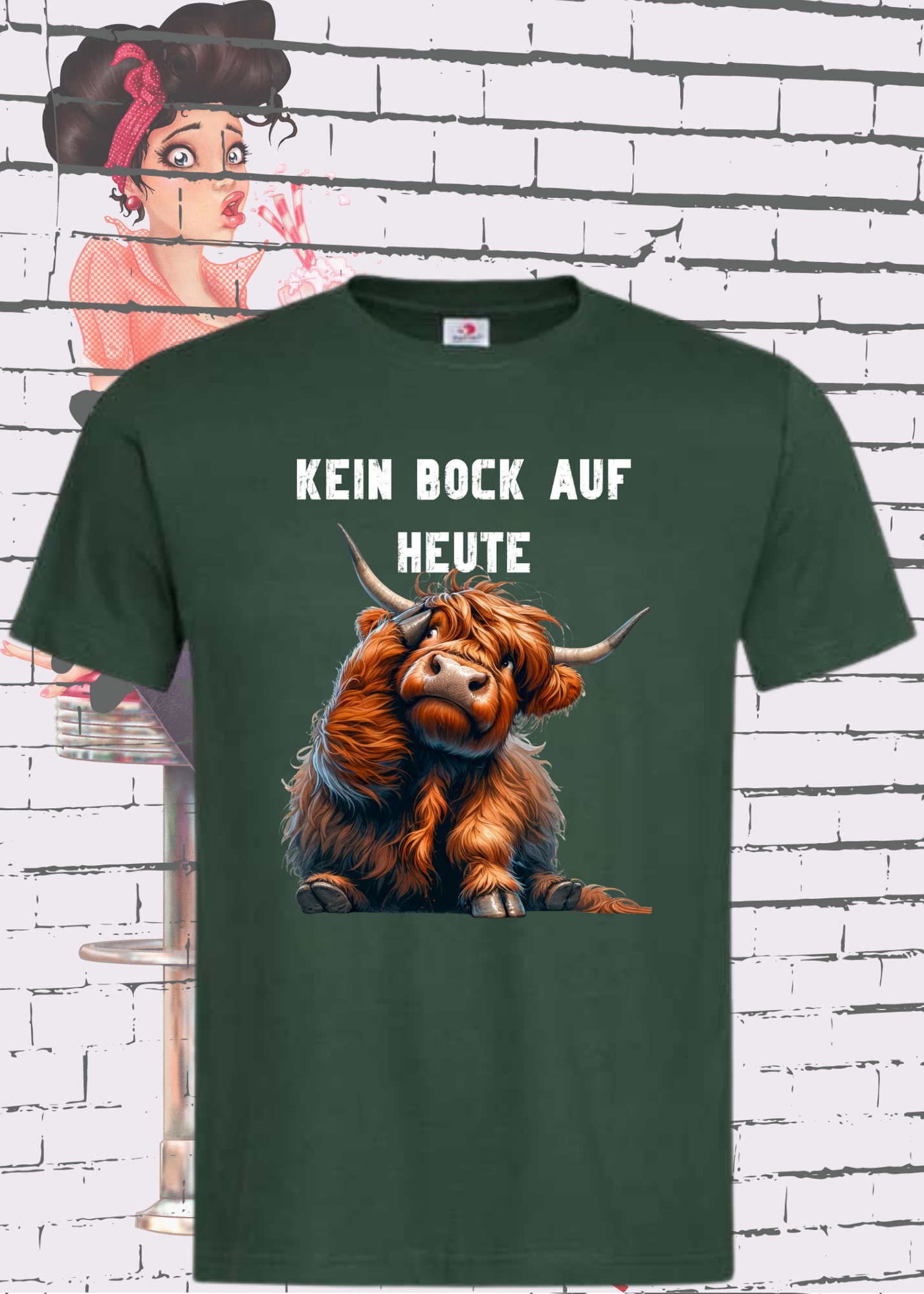 π Highland Kuh Unisex T-Shirt π΄ Kein Bock auf heute! π Montags-Mood
