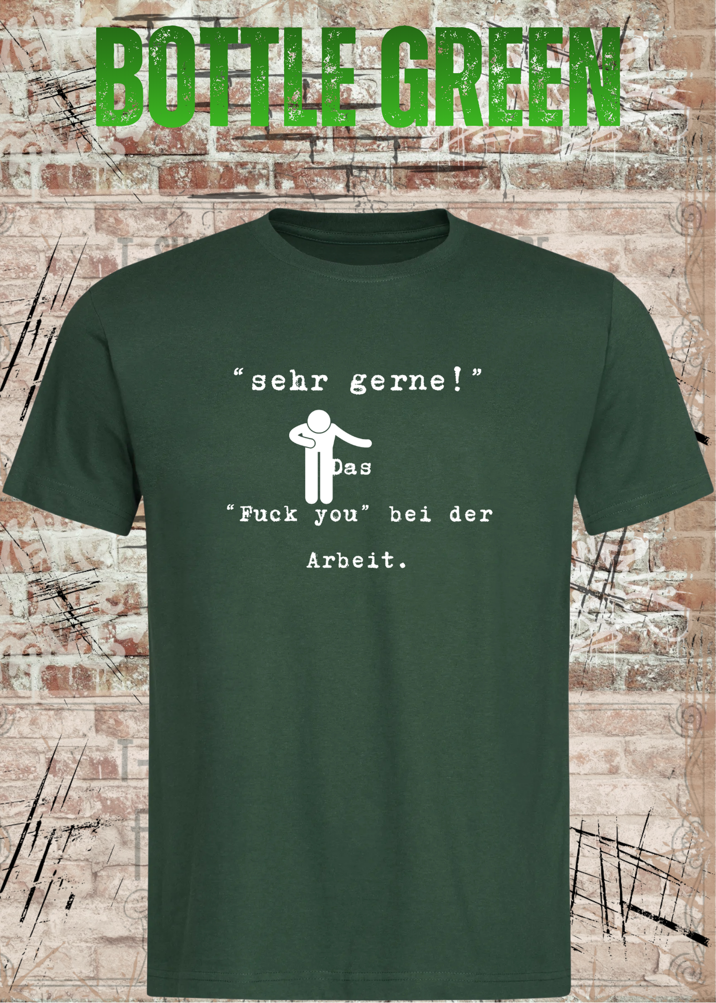 Sehr gerne! Das Fuck you bei der Arbeit! Das höfliche Büro-Statement | Lustiges Arbeit Humor T-Shirt Unisex