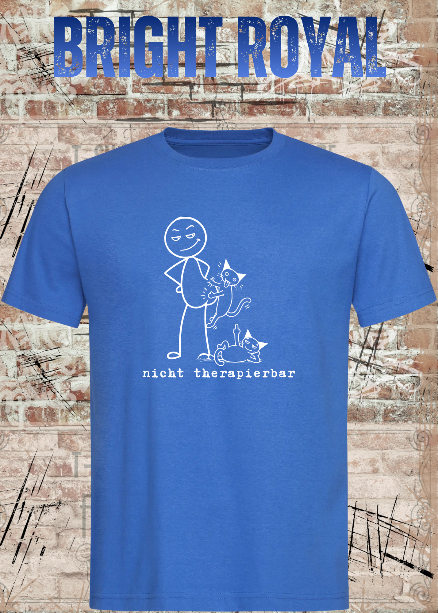 Nicht Therapierbar Katzen Shirt – Lustiges Unisex Humor T-Shirt